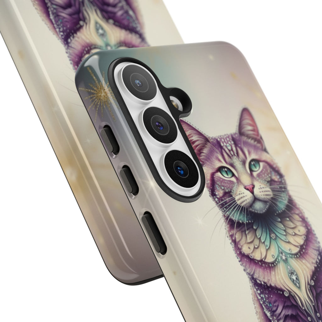 Mystic Cat Phone Case — Protective Tough Case with Enchanted Feline Design