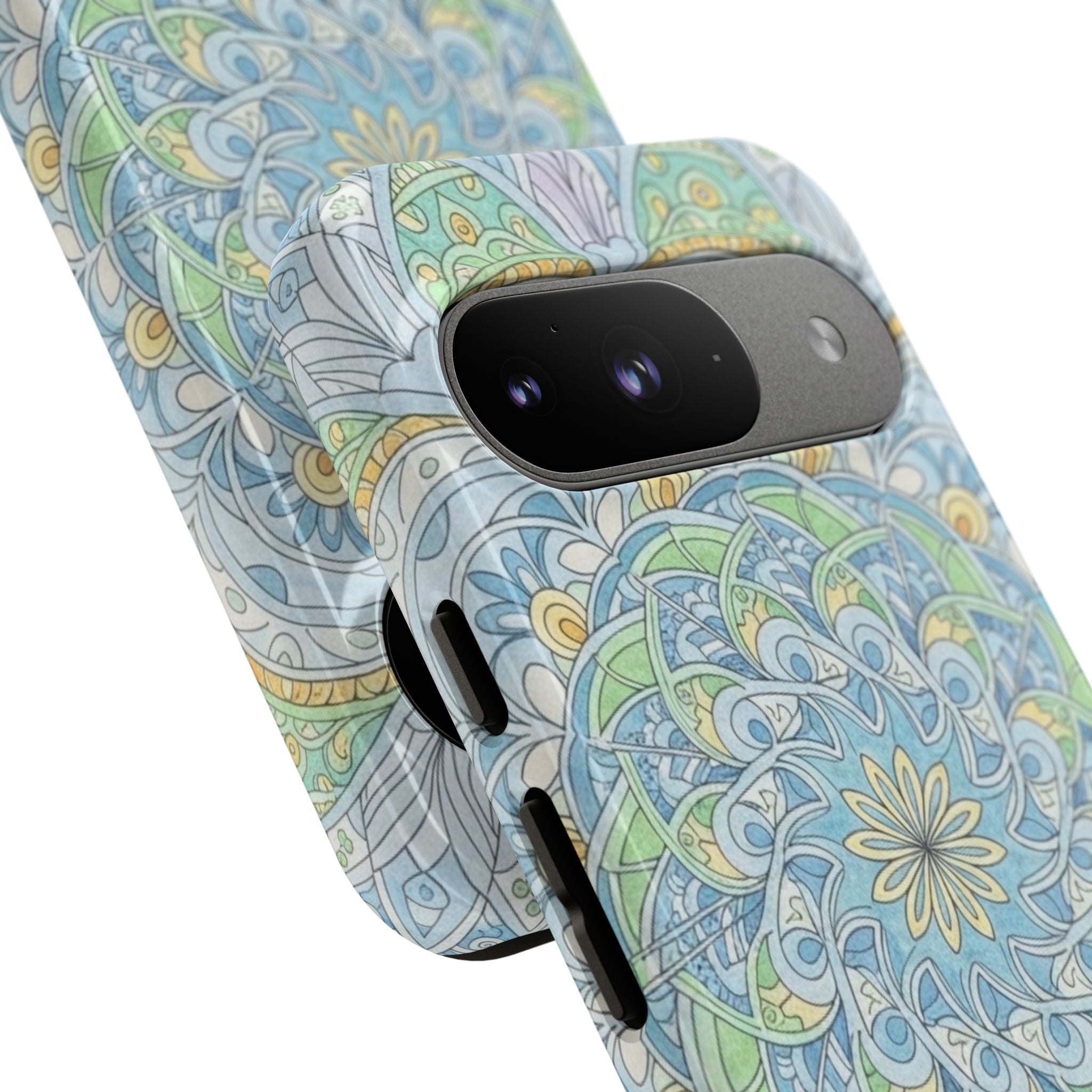 Mandala Floral Phone Case — Pastel Boho Tough Case