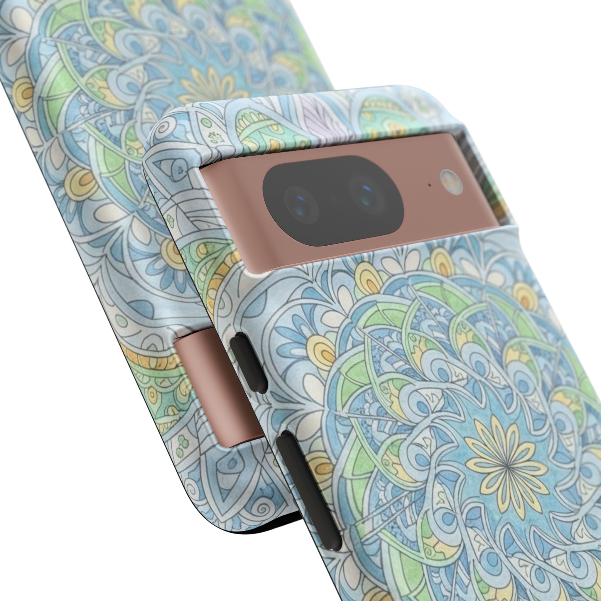Mandala Floral Phone Case — Pastel Boho Tough Case