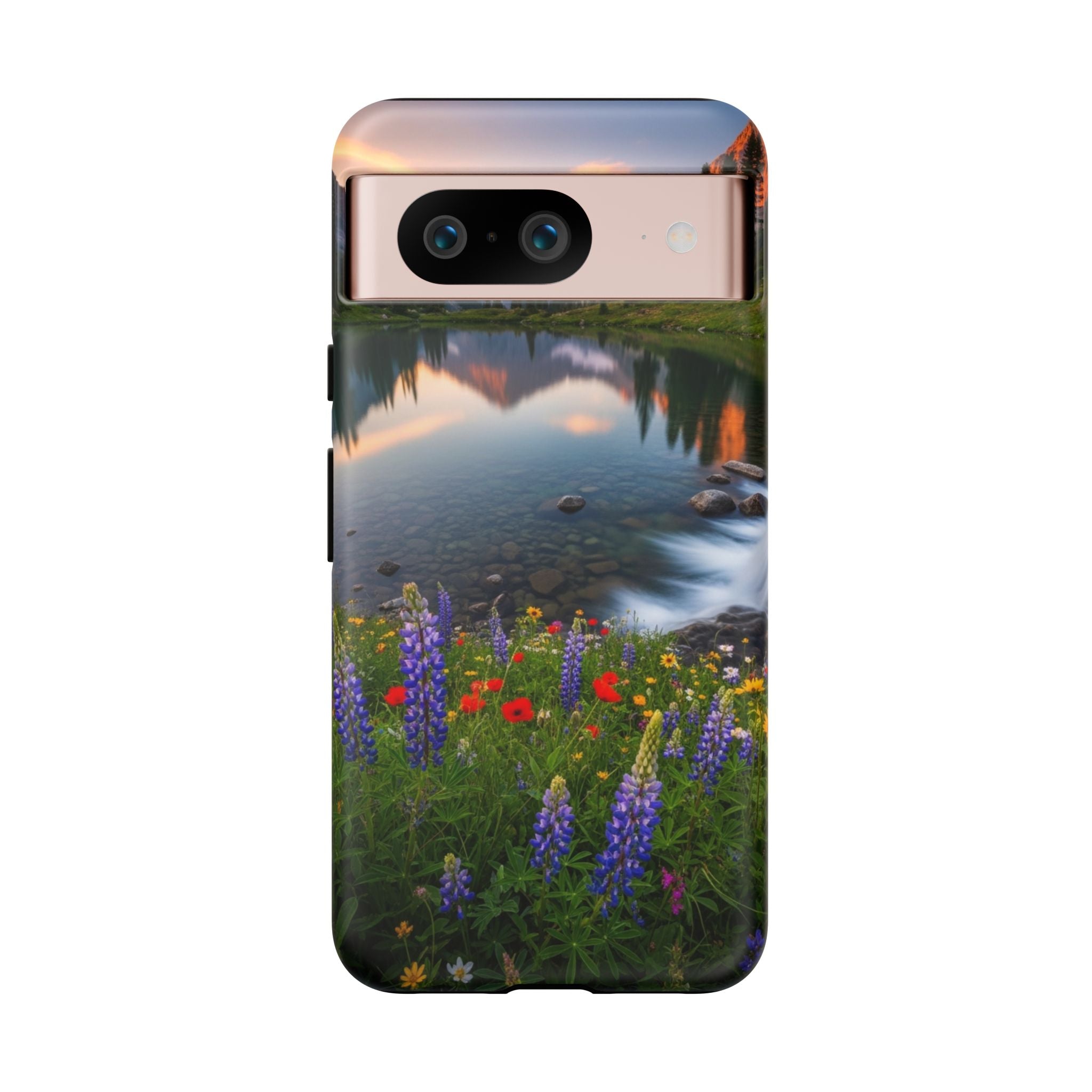 Mountain Wildflower Phone Case — Scenic Nature Tough Case