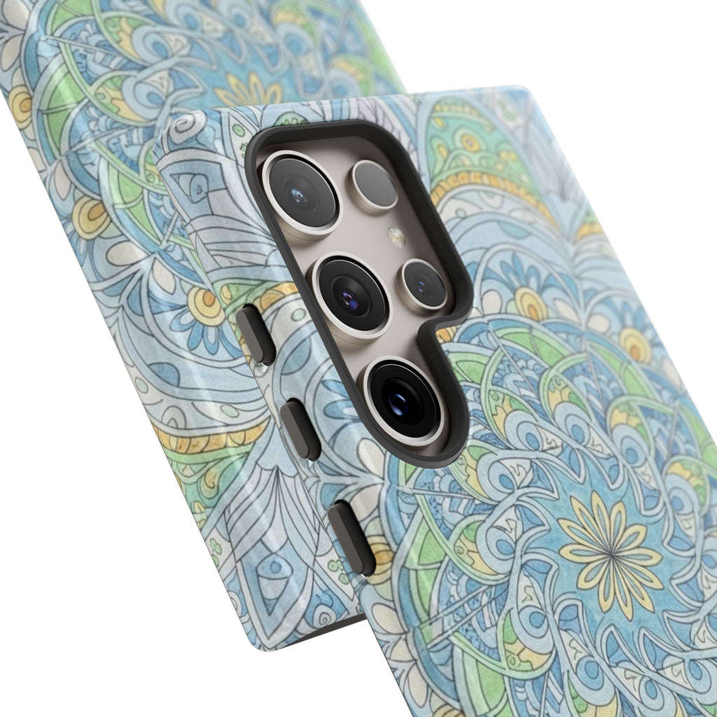 Mandala Floral Phone Case — Pastel Boho Tough Case