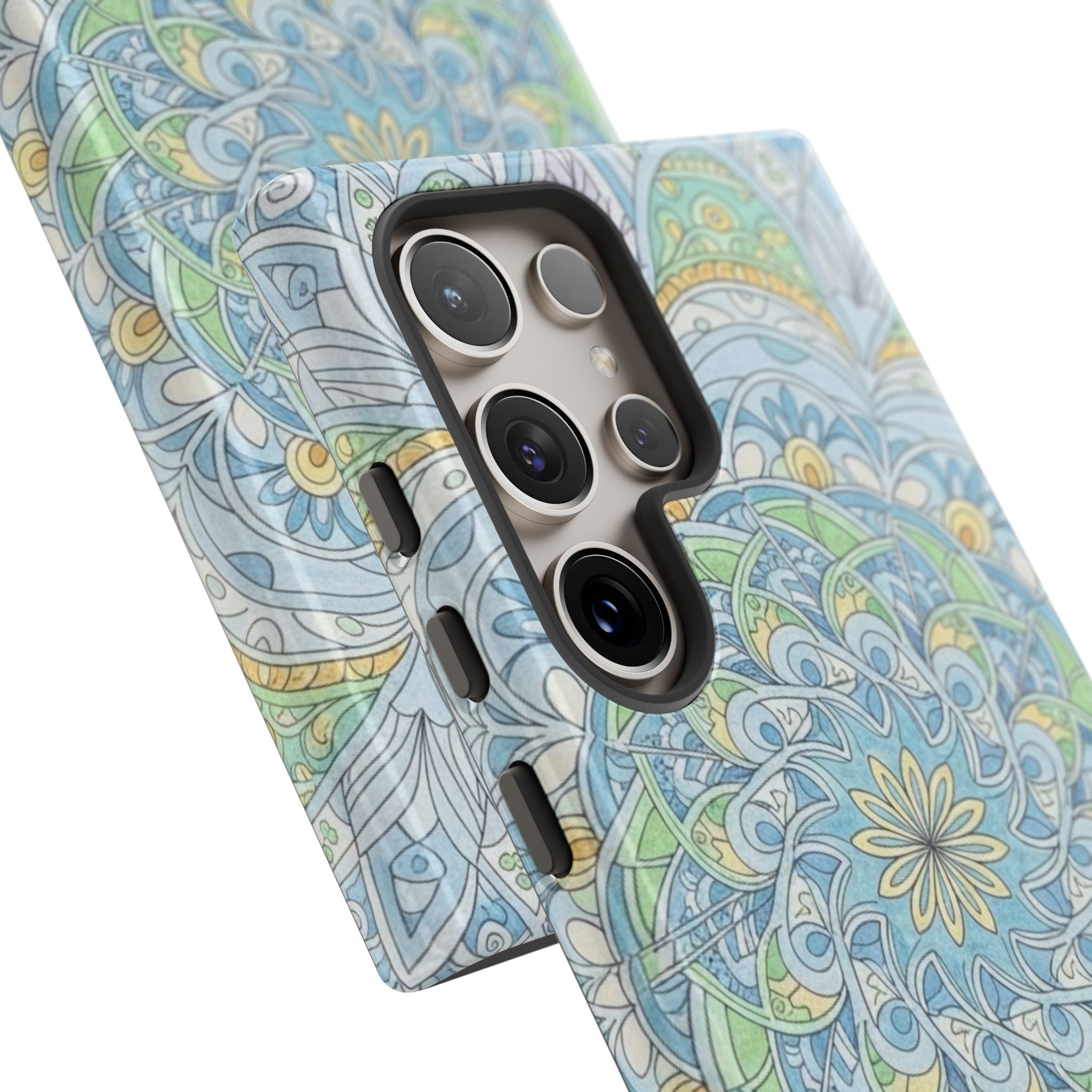 Mandala Floral Phone Case — Pastel Boho Tough Case