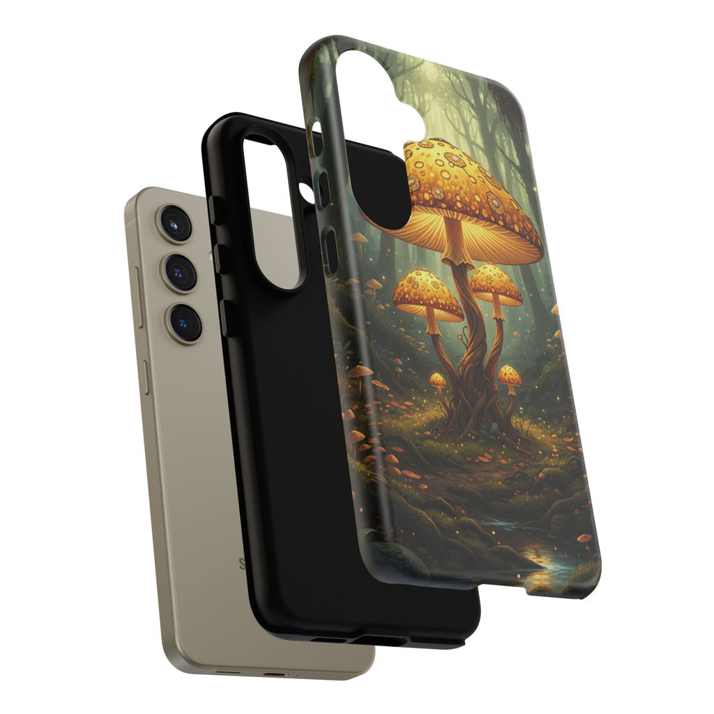 Mushroom Forest Tough Phone Case — Protective Fantasy Nature Design
