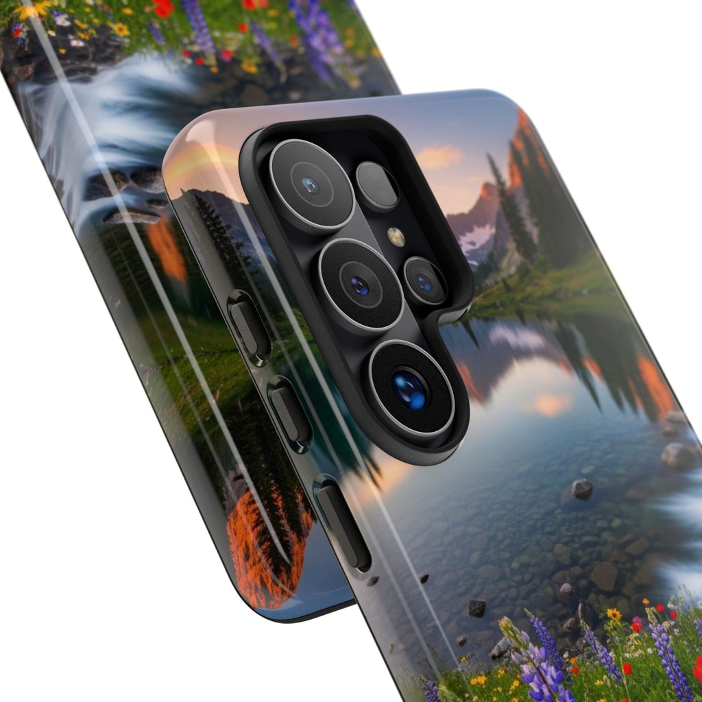 Mountain Wildflower Phone Case — Scenic Nature Tough Case