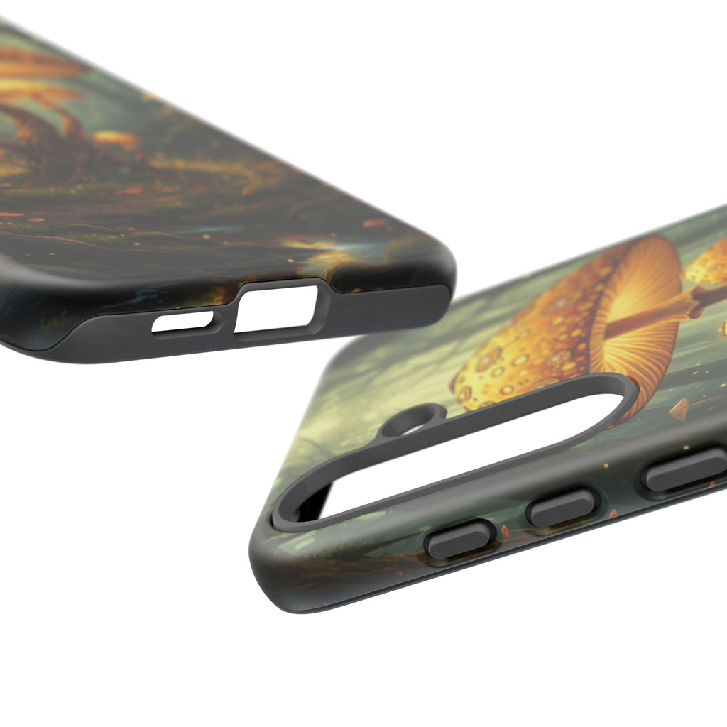 Mushroom Forest Tough Phone Case — Protective Fantasy Nature Design
