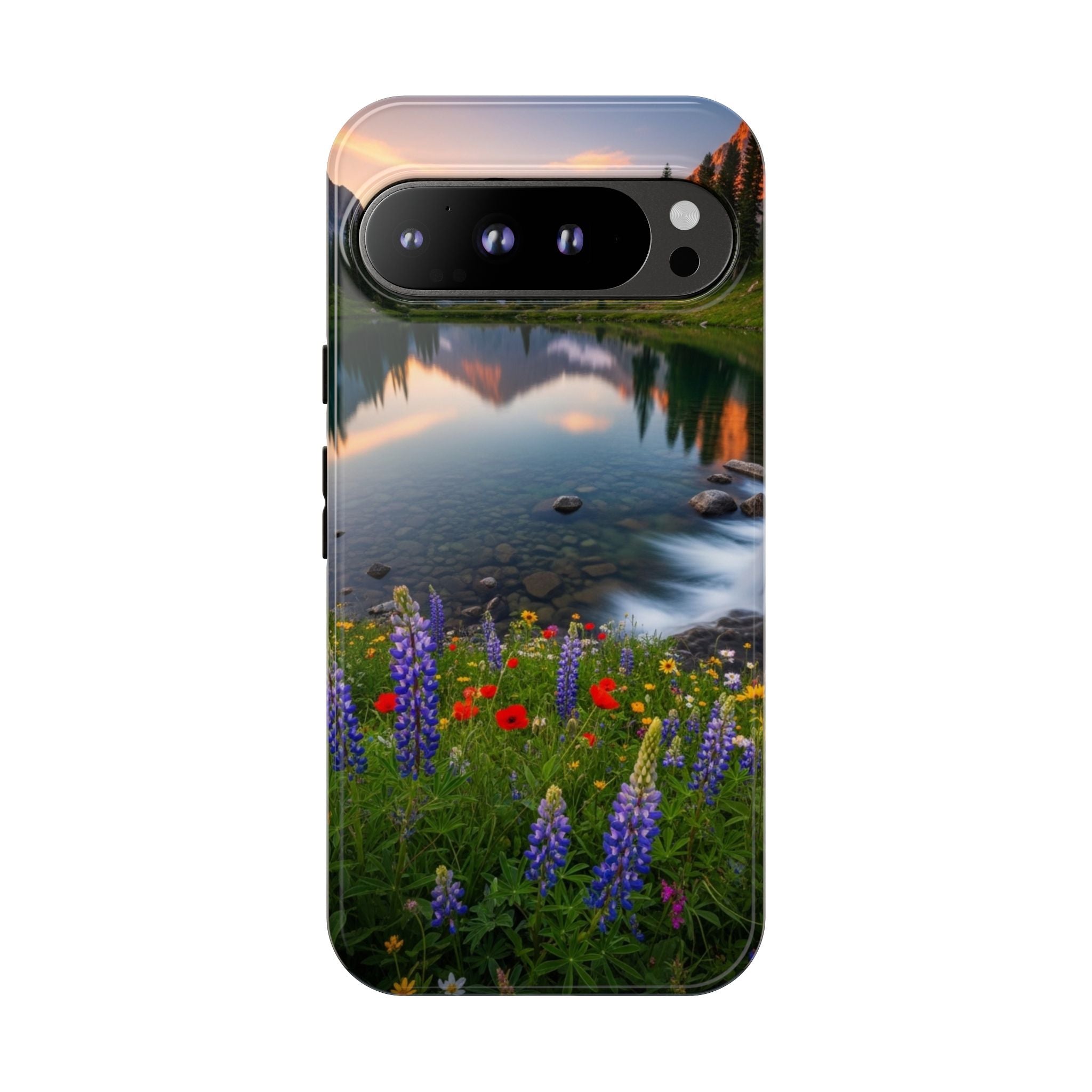 Mountain Wildflower Phone Case — Scenic Nature Tough Case