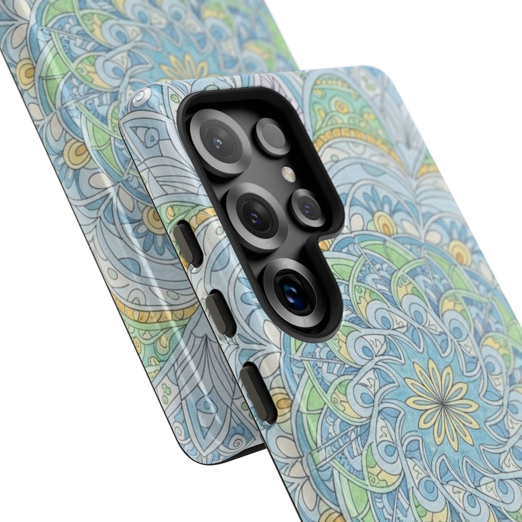 Mandala Floral Phone Case — Pastel Boho Tough Case