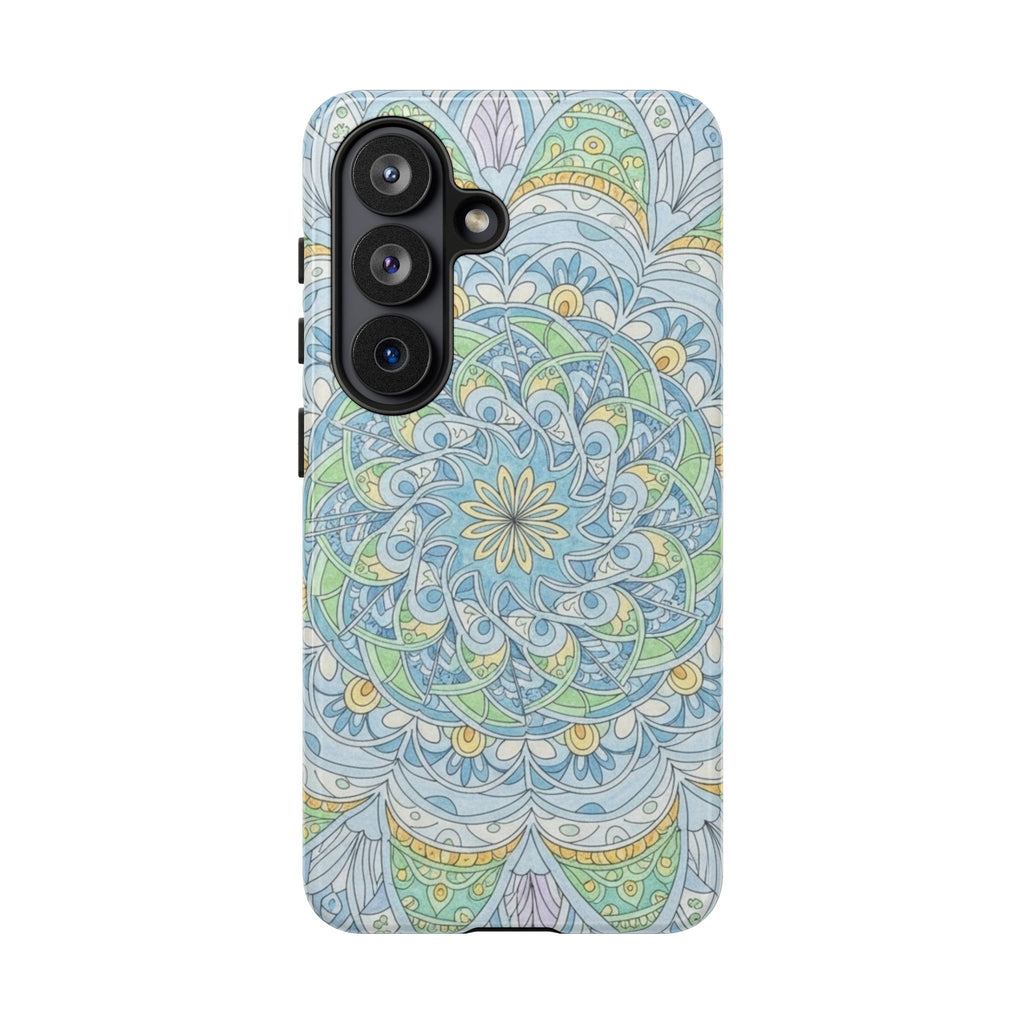 Mandala Floral Phone Case — Pastel Boho Tough Case