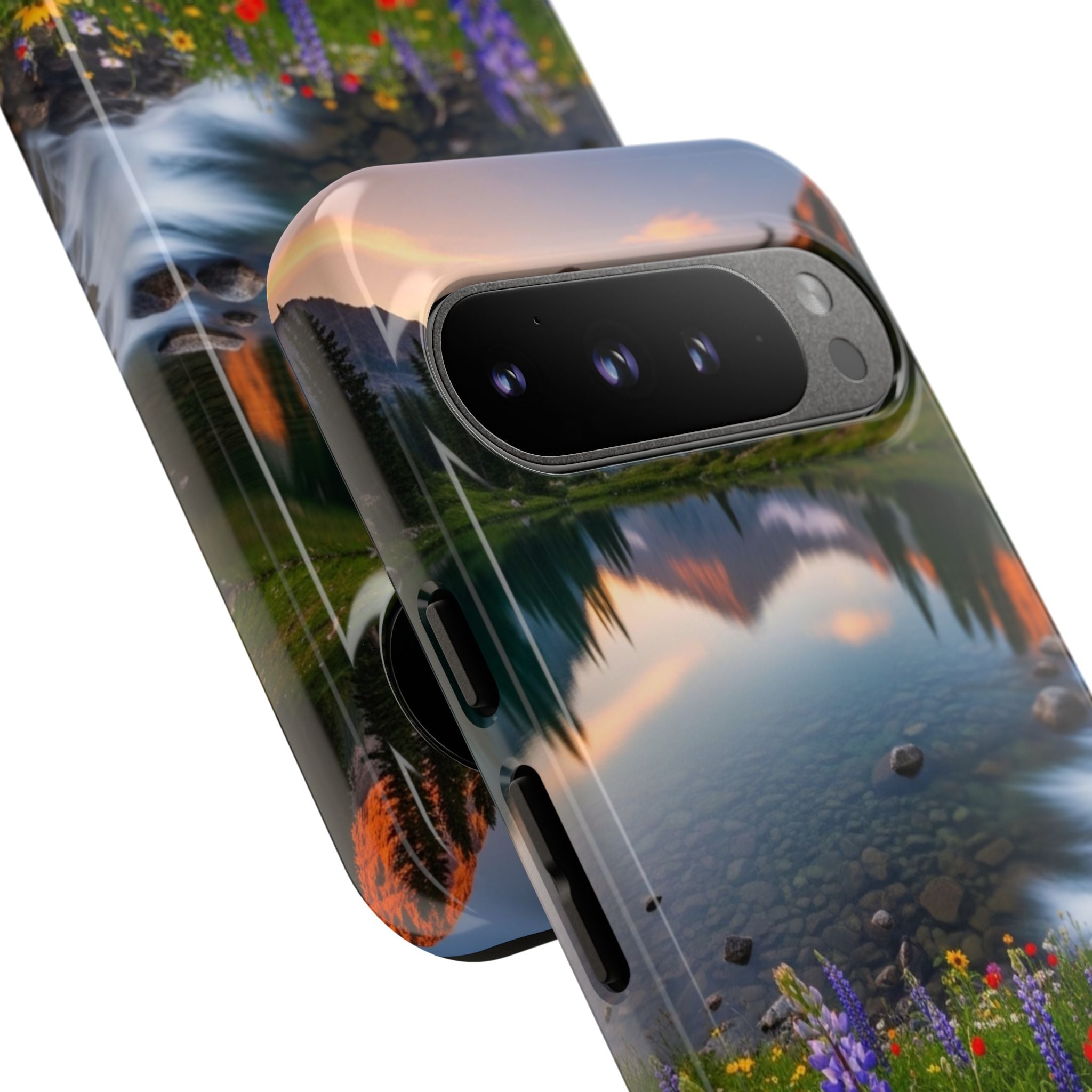 Mountain Wildflower Phone Case — Scenic Nature Tough Case