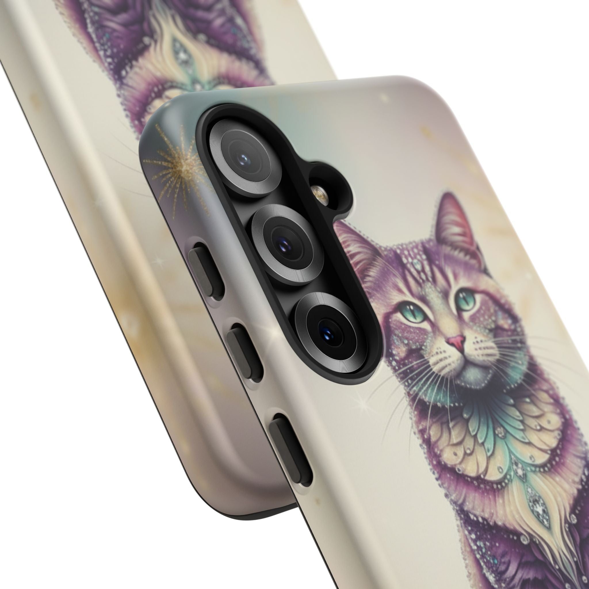 Mystic Cat Phone Case — Protective Tough Case with Enchanted Feline Design