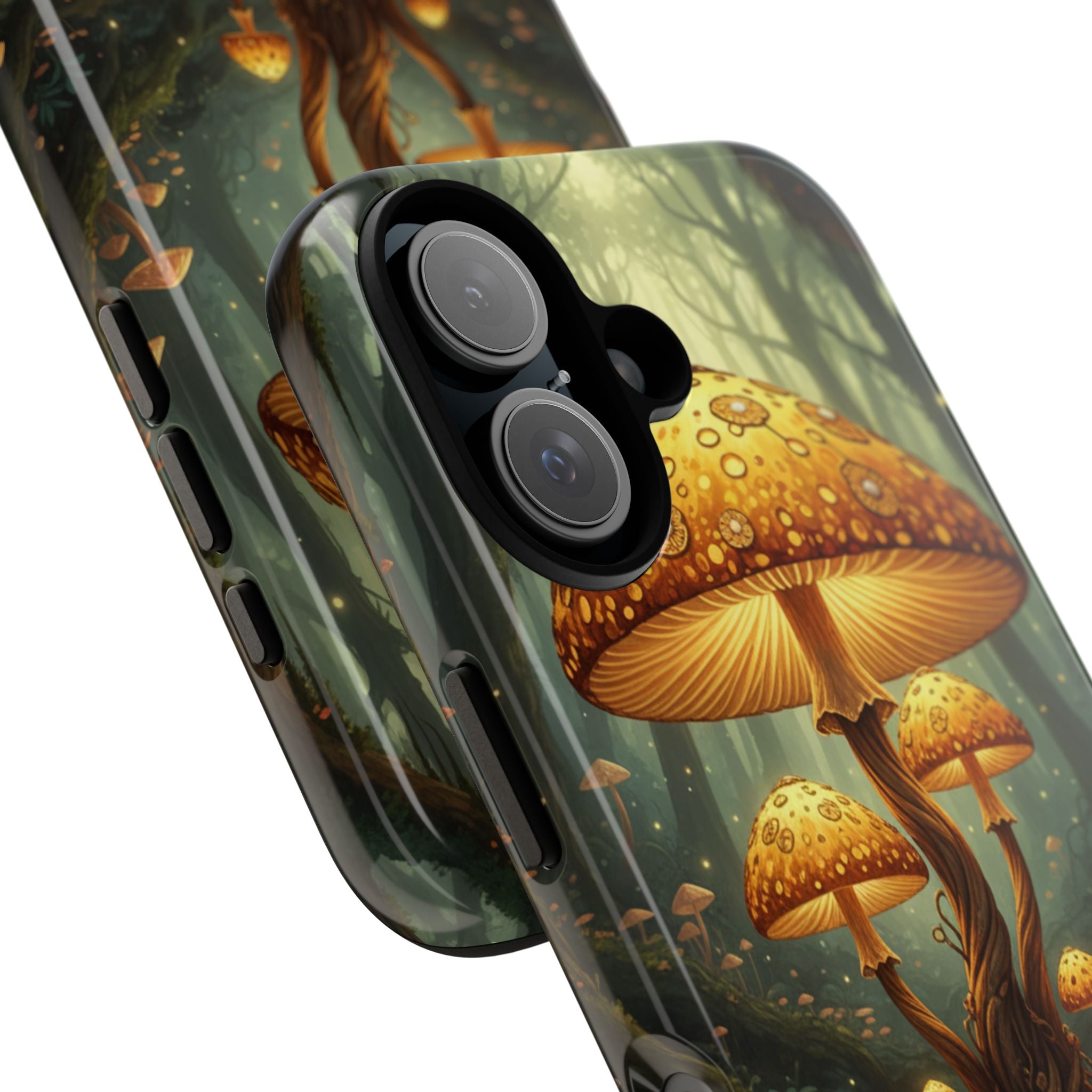 Mushroom Forest Tough Phone Case — Protective Fantasy Nature Design
