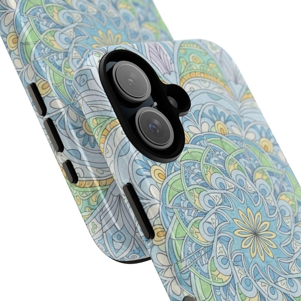 Mandala Floral Phone Case — Pastel Boho Tough Case