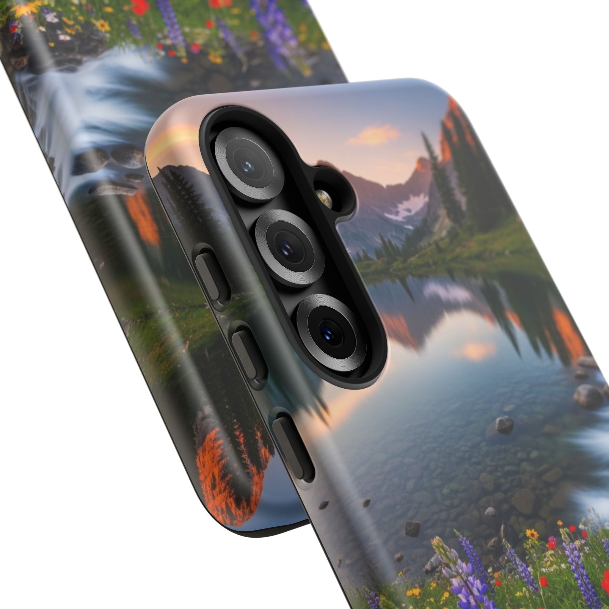 Mountain Wildflower Phone Case — Scenic Nature Tough Case