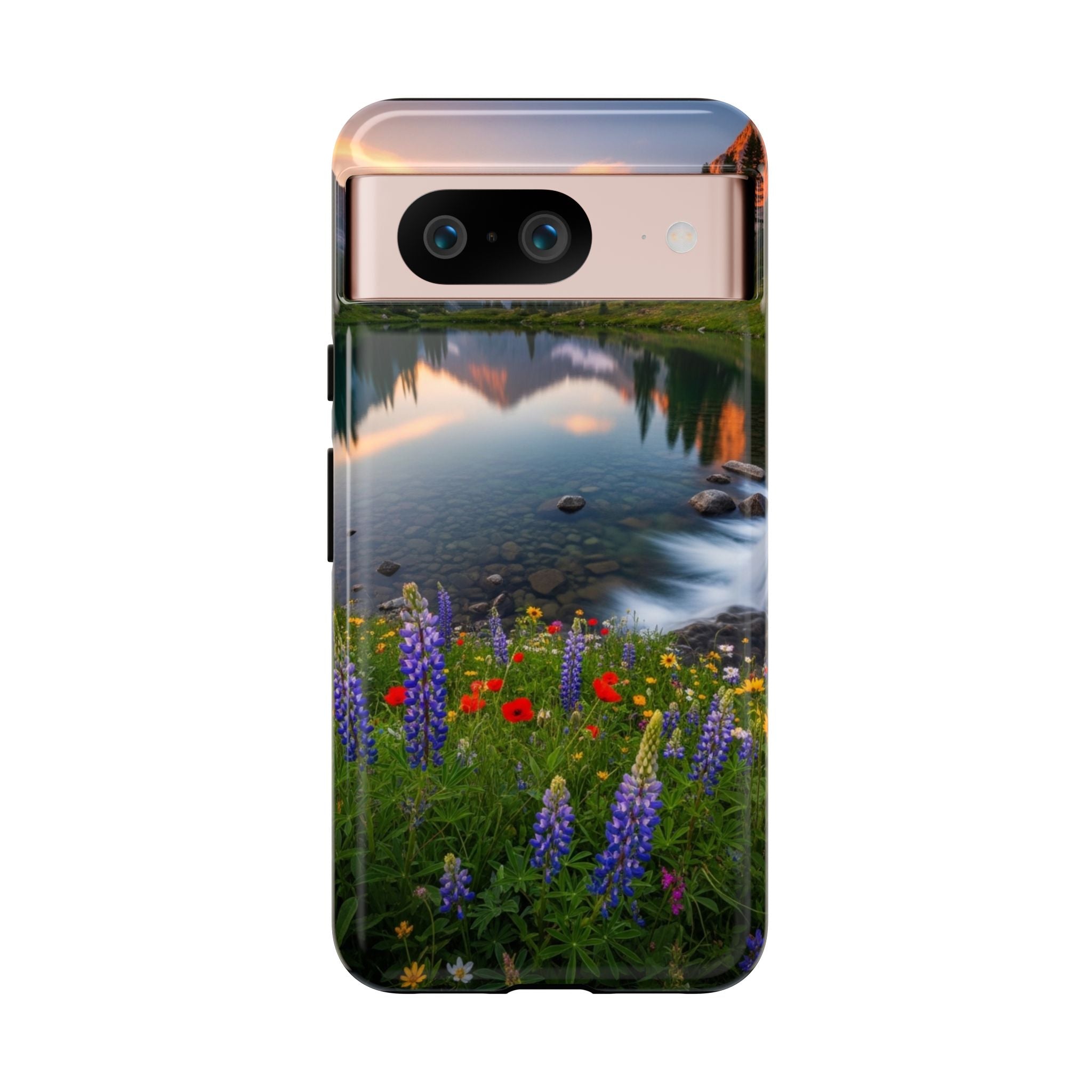 Mountain Wildflower Phone Case — Scenic Nature Tough Case
