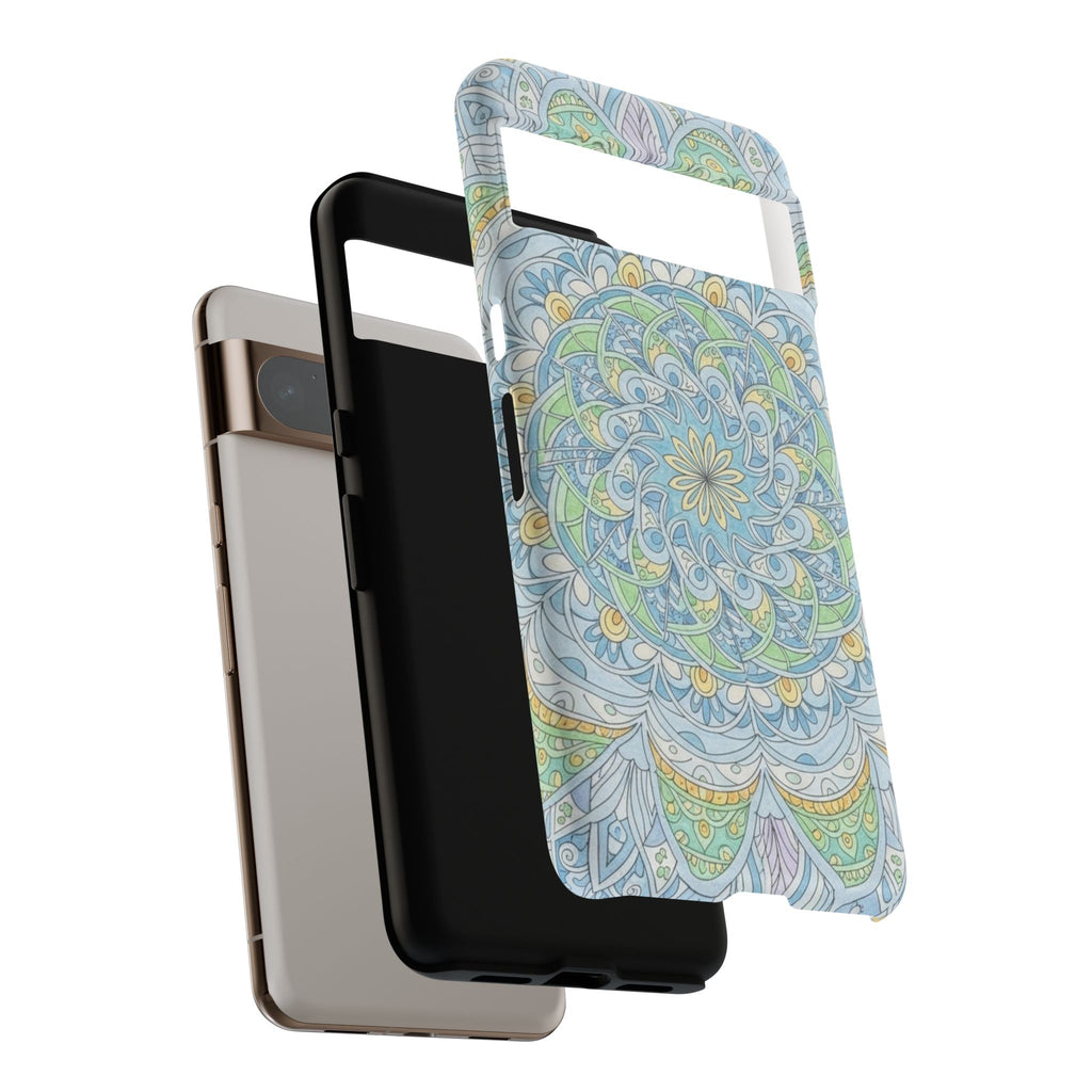 Mandala Floral Phone Case — Pastel Boho Tough Case
