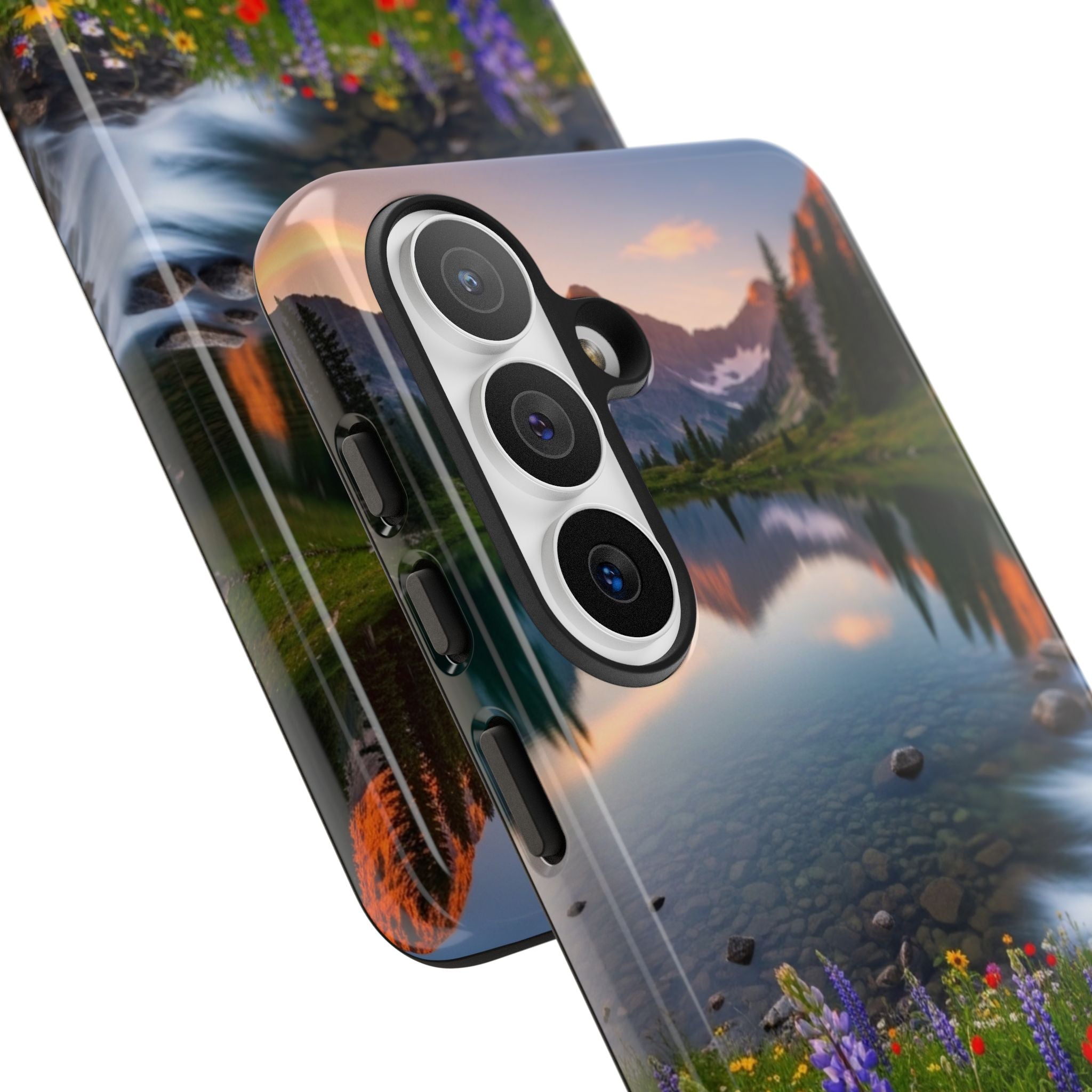 Mountain Wildflower Phone Case — Scenic Nature Tough Case
