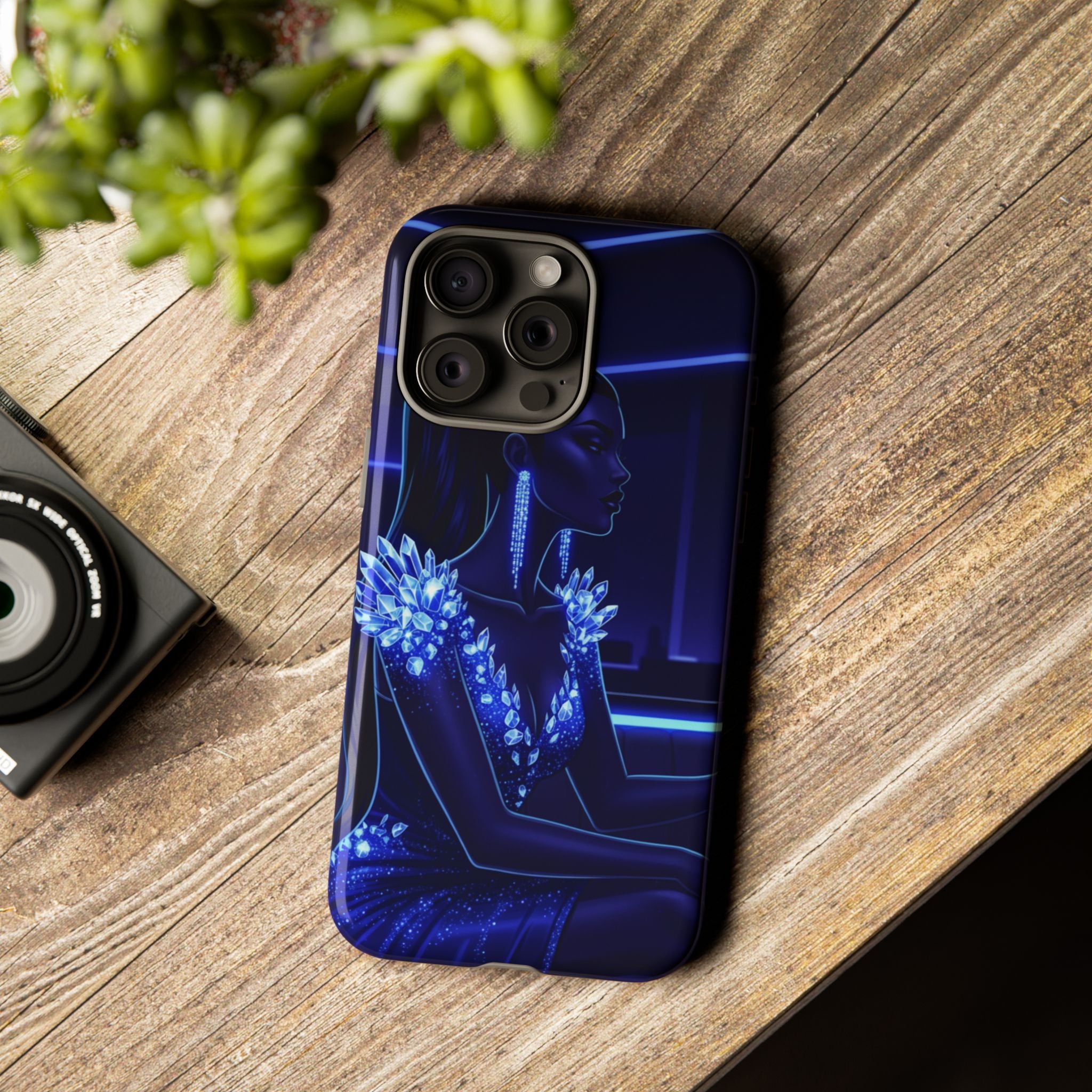 Neon Night Elegance Phone Case