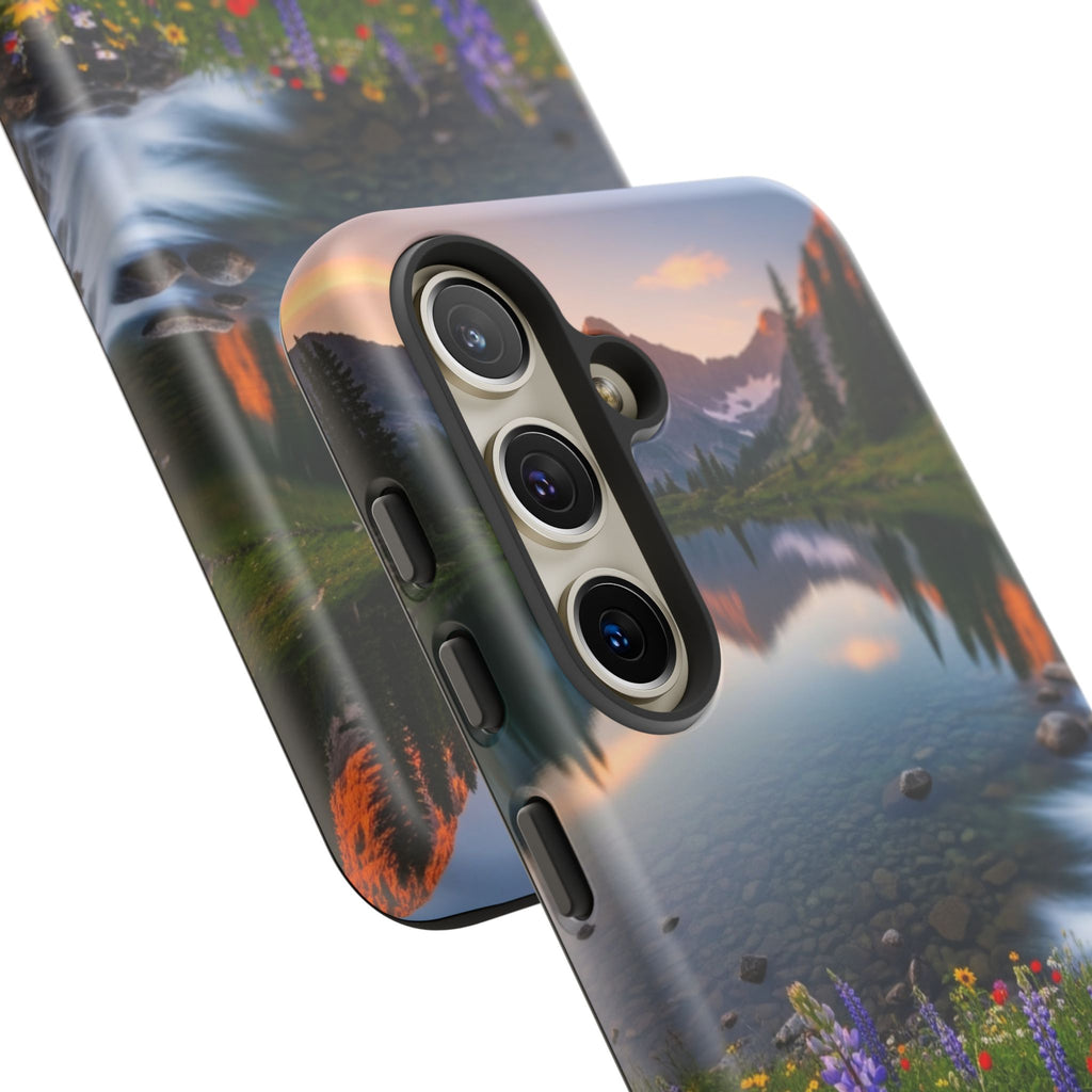 Mountain Wildflower Phone Case — Scenic Nature Tough Case