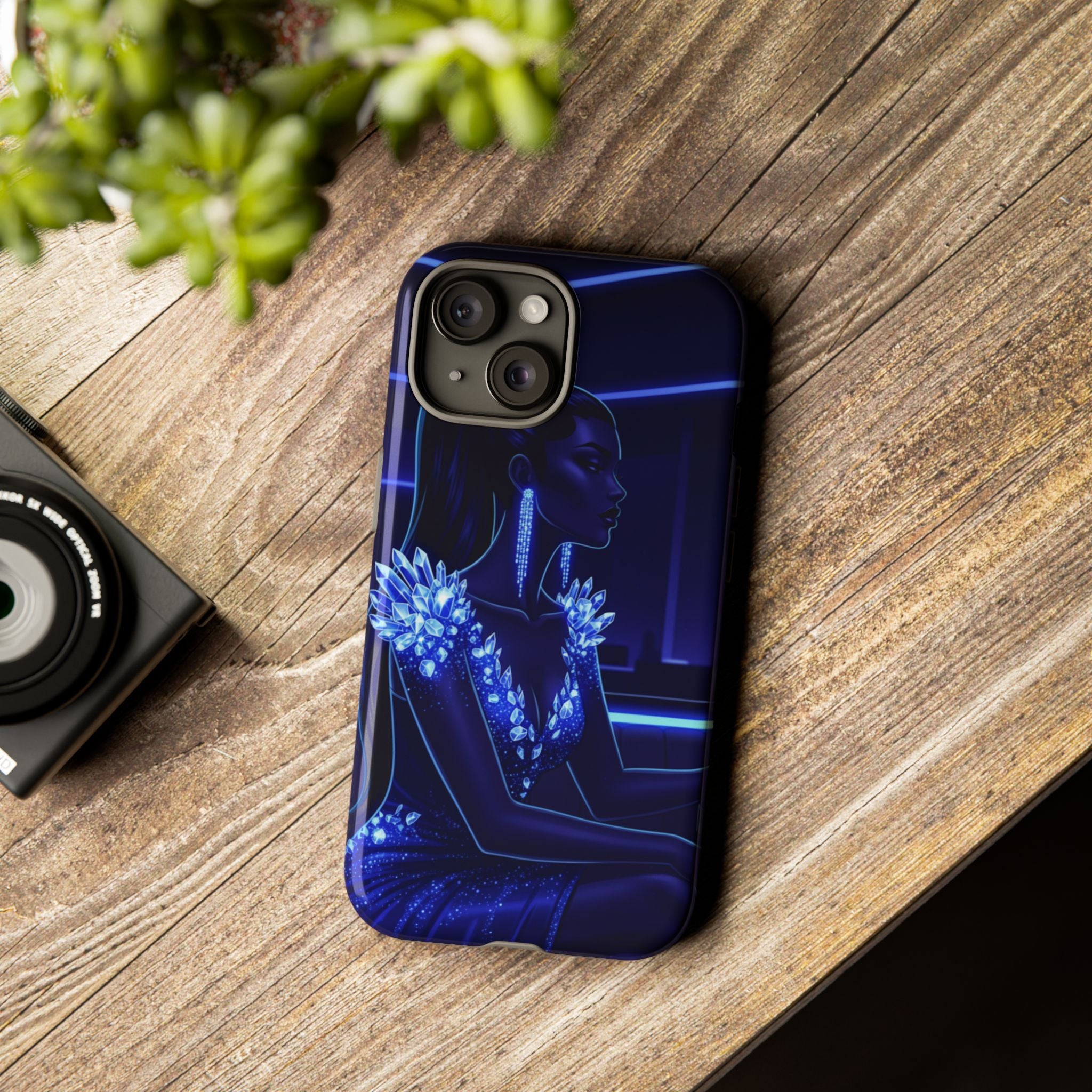 Neon Night Elegance Phone Case
