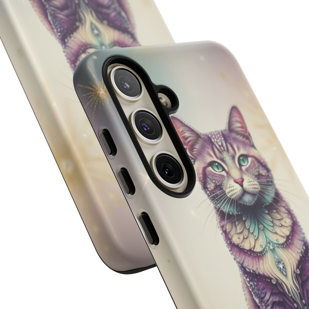 Mystic Cat Phone Case — Protective Tough Case with Enchanted Feline Design