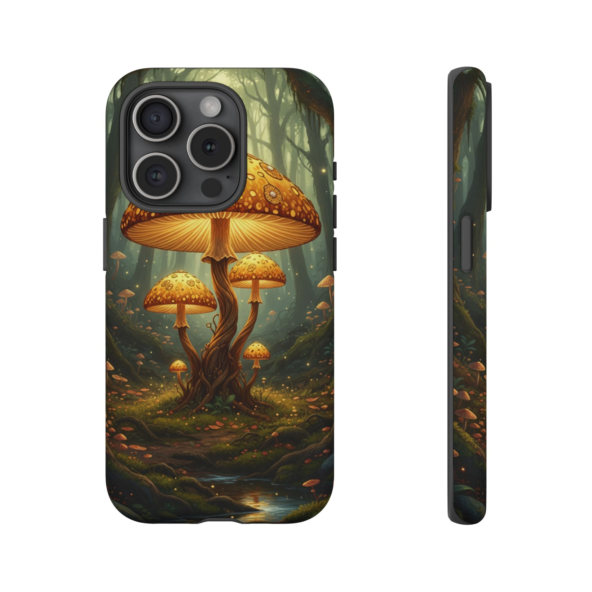 Mushroom Forest Tough Phone Case — Protective Fantasy Nature Design