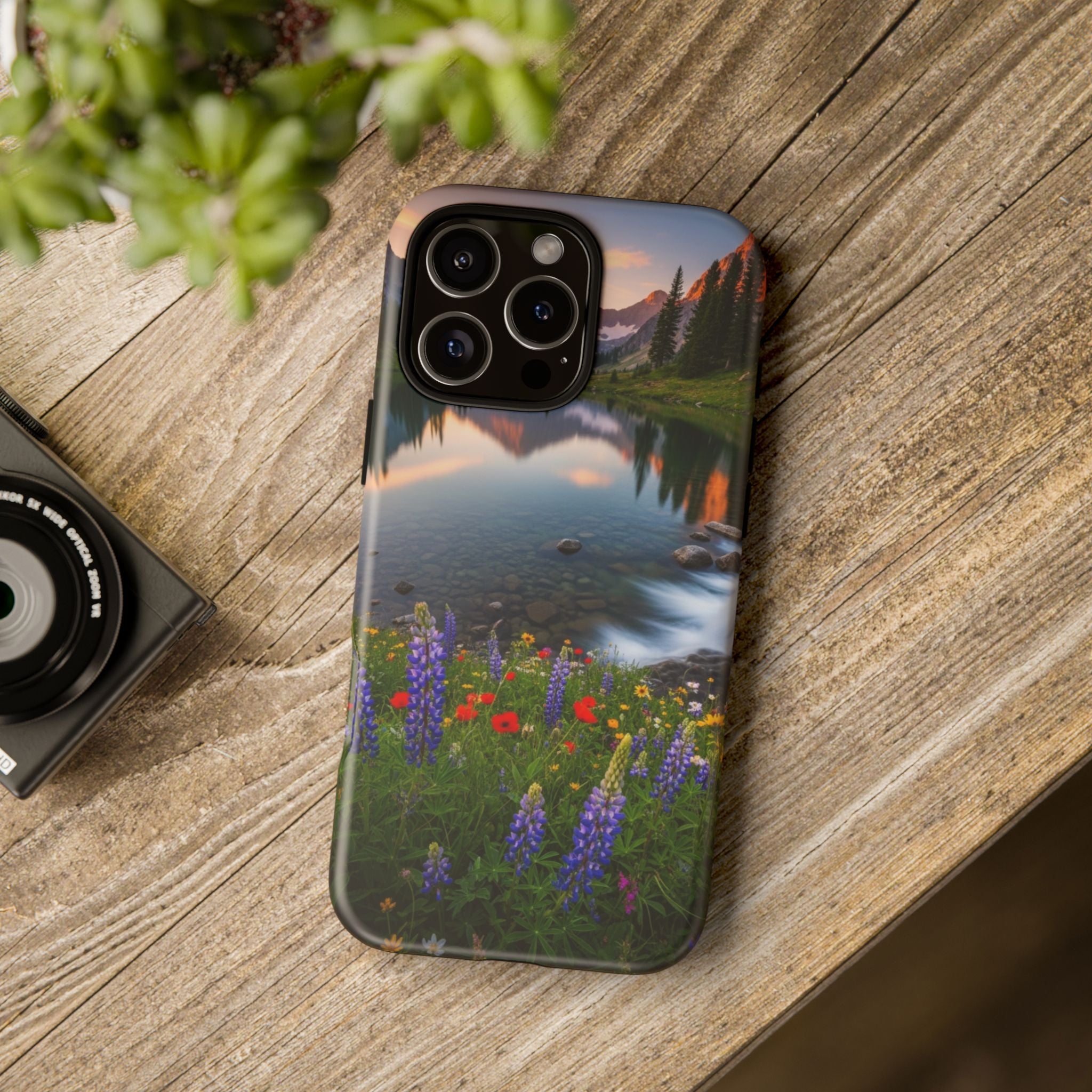 Mountain Wildflower Phone Case — Scenic Nature Tough Case