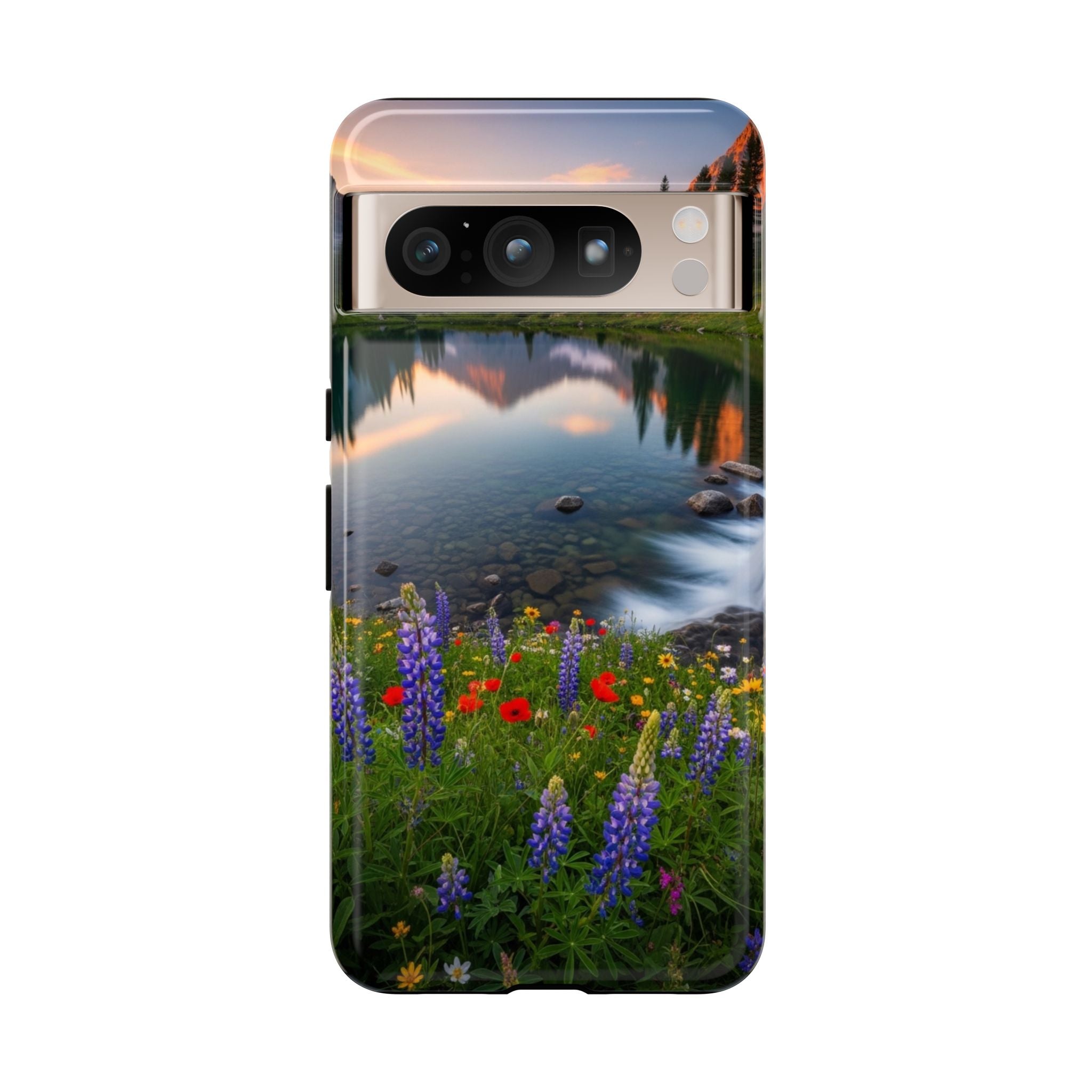 Mountain Wildflower Phone Case — Scenic Nature Tough Case