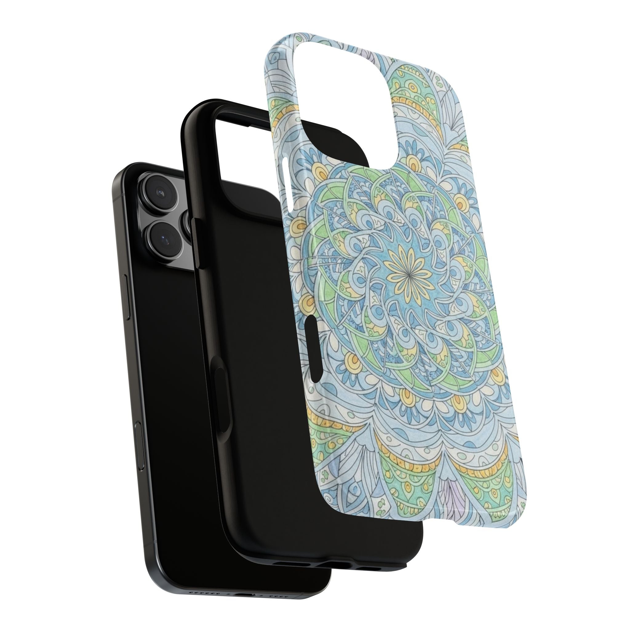 Mandala Floral Phone Case — Pastel Boho Tough Case