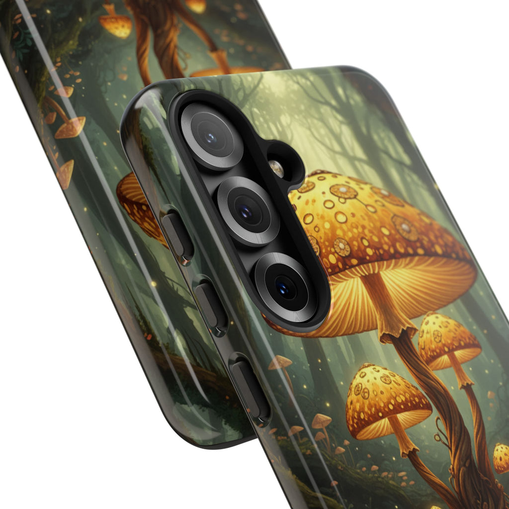 Mushroom Forest Tough Phone Case — Protective Fantasy Nature Design