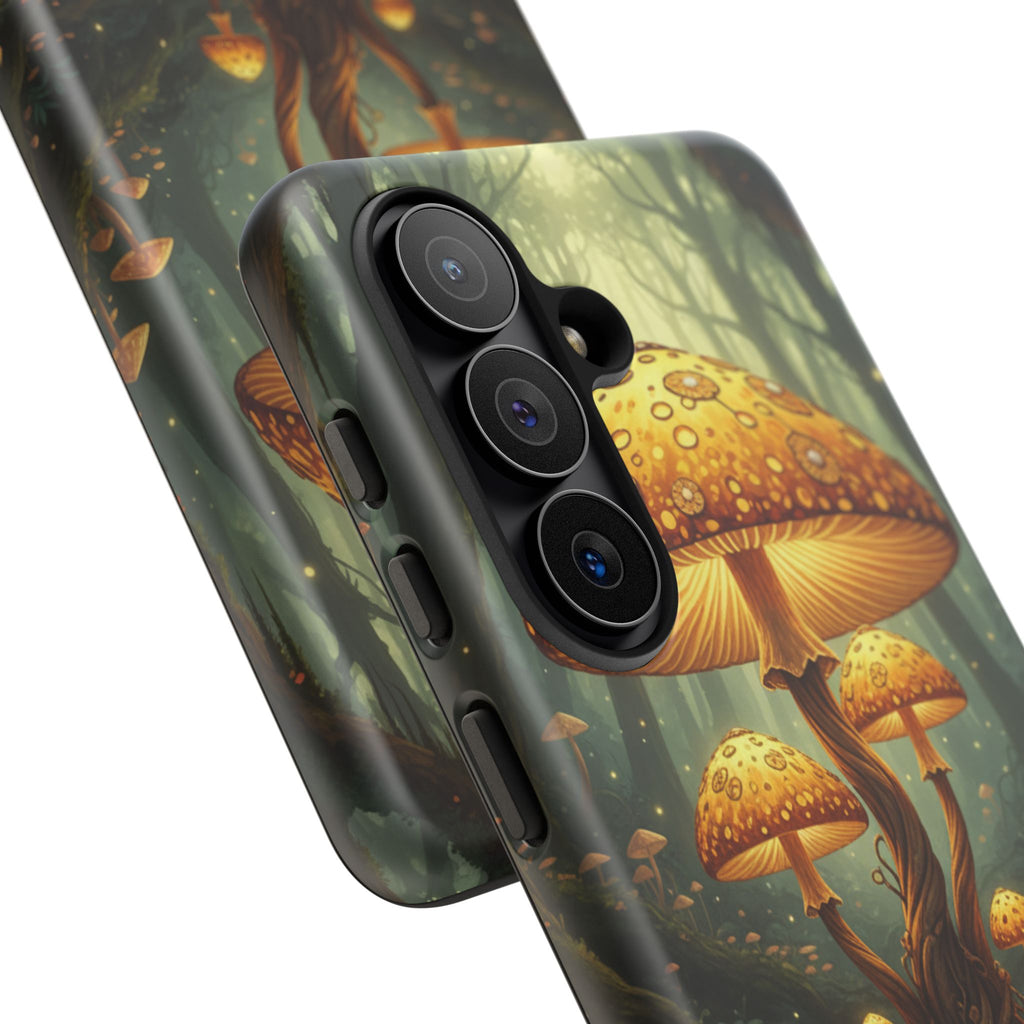Mushroom Forest Tough Phone Case — Protective Fantasy Nature Design