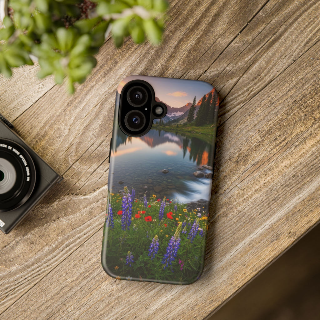 Mountain Wildflower Phone Case — Scenic Nature Tough Case