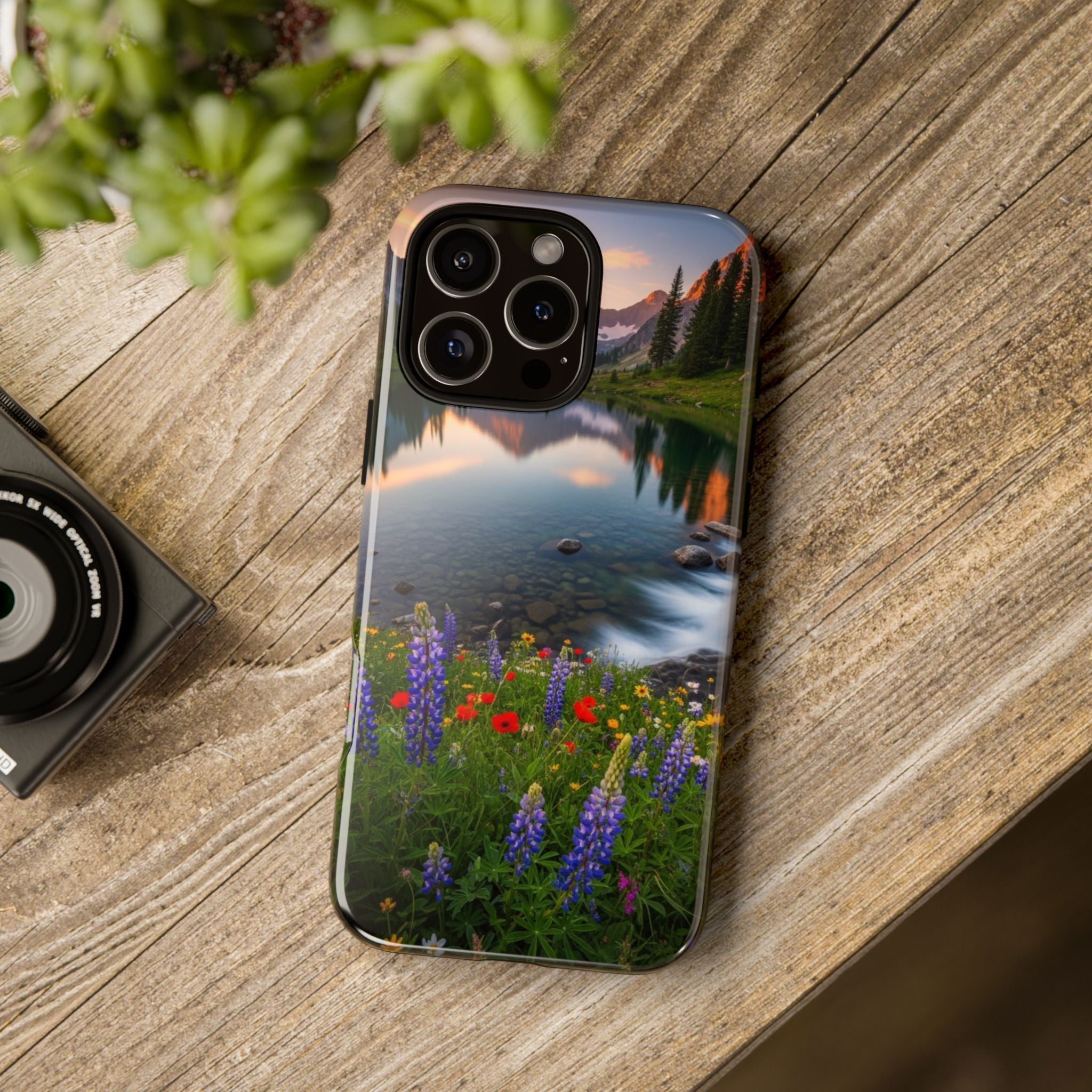 Mountain Wildflower Phone Case — Scenic Nature Tough Case