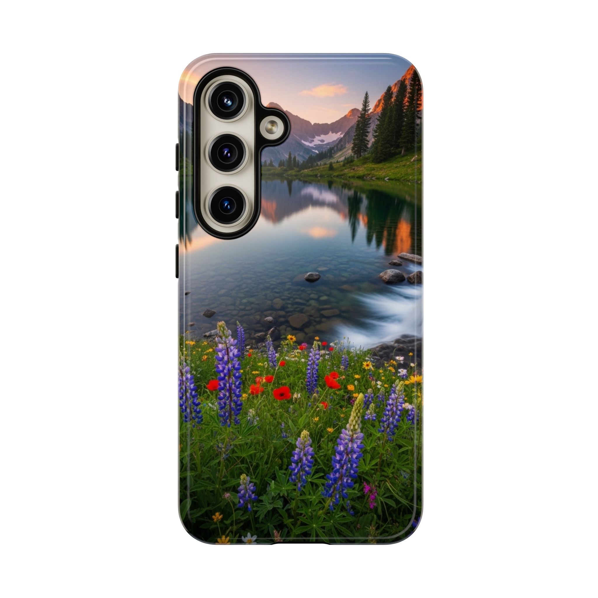 Mountain Wildflower Phone Case — Scenic Nature Tough Case