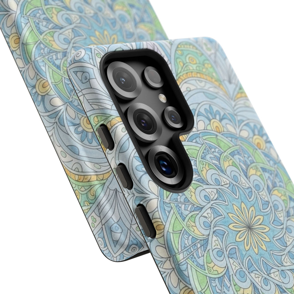Mandala Floral Phone Case — Pastel Boho Tough Case