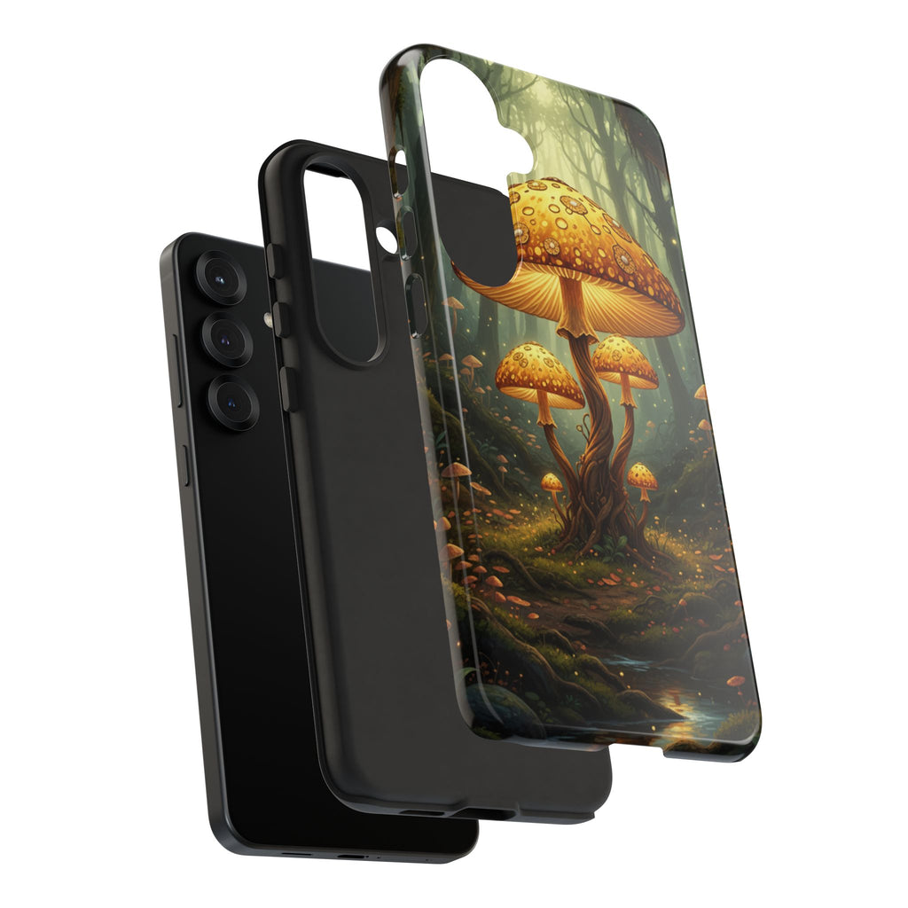 Mushroom Forest Tough Phone Case — Protective Fantasy Nature Design