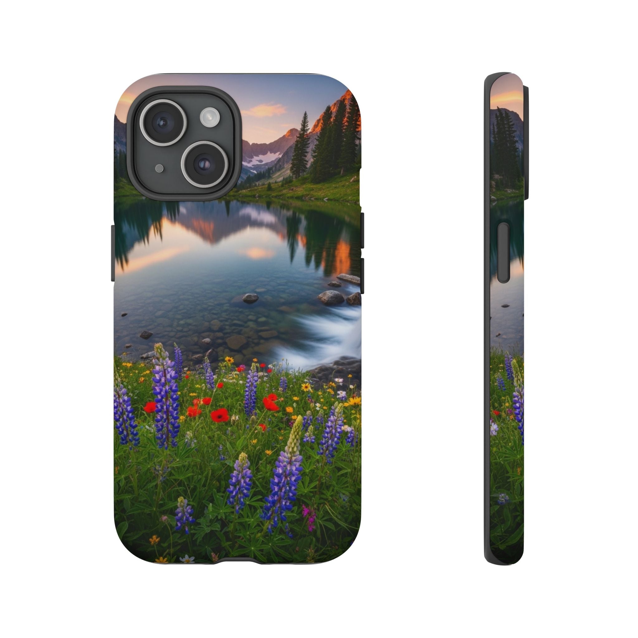 Mountain Wildflower Phone Case — Scenic Nature Tough Case