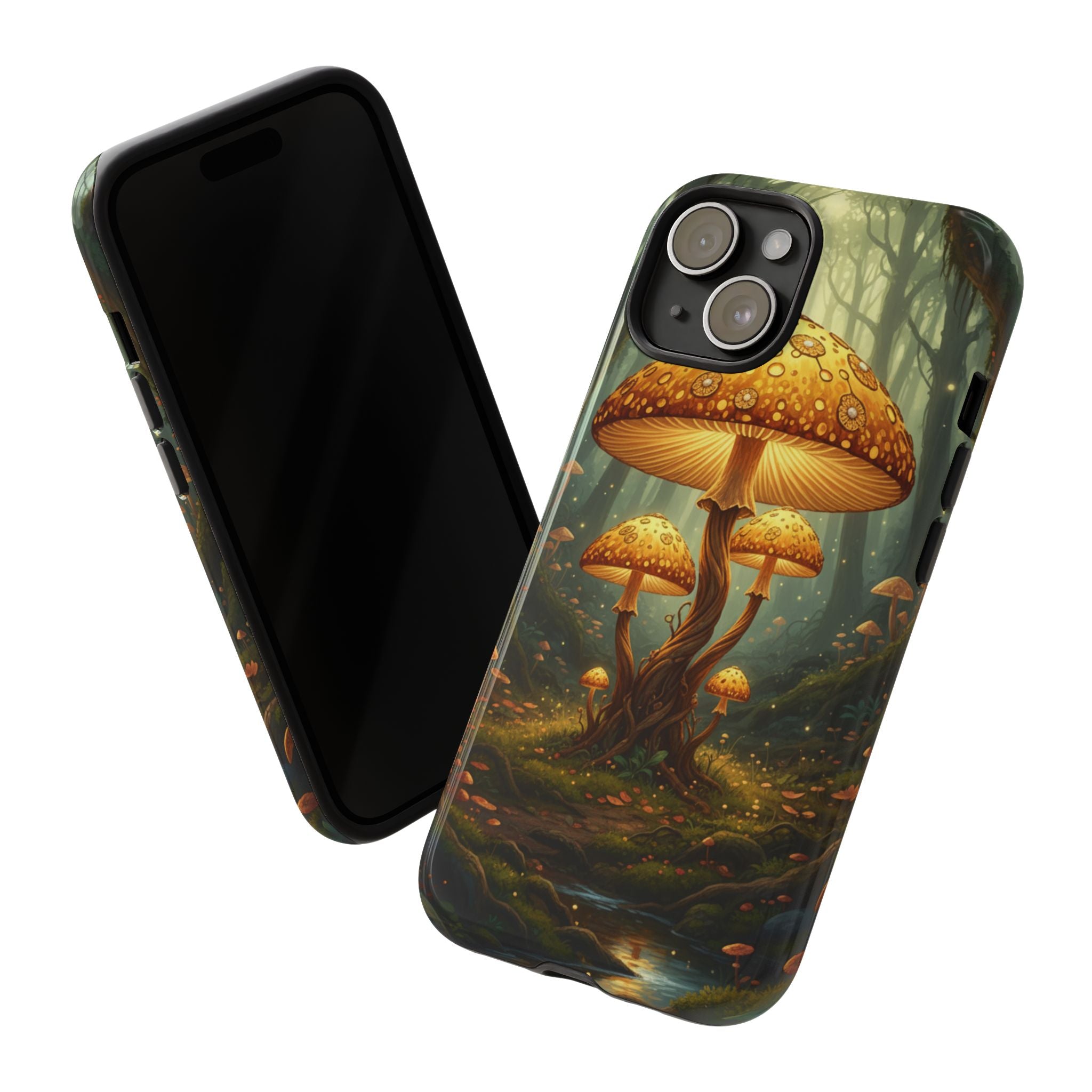 Mushroom Forest Tough Phone Case — Protective Fantasy Nature Design