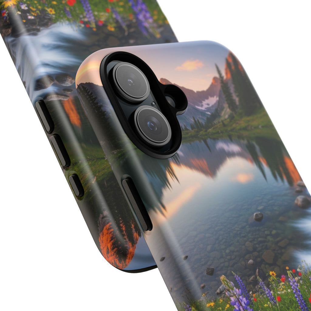 Mountain Wildflower Phone Case — Scenic Nature Tough Case