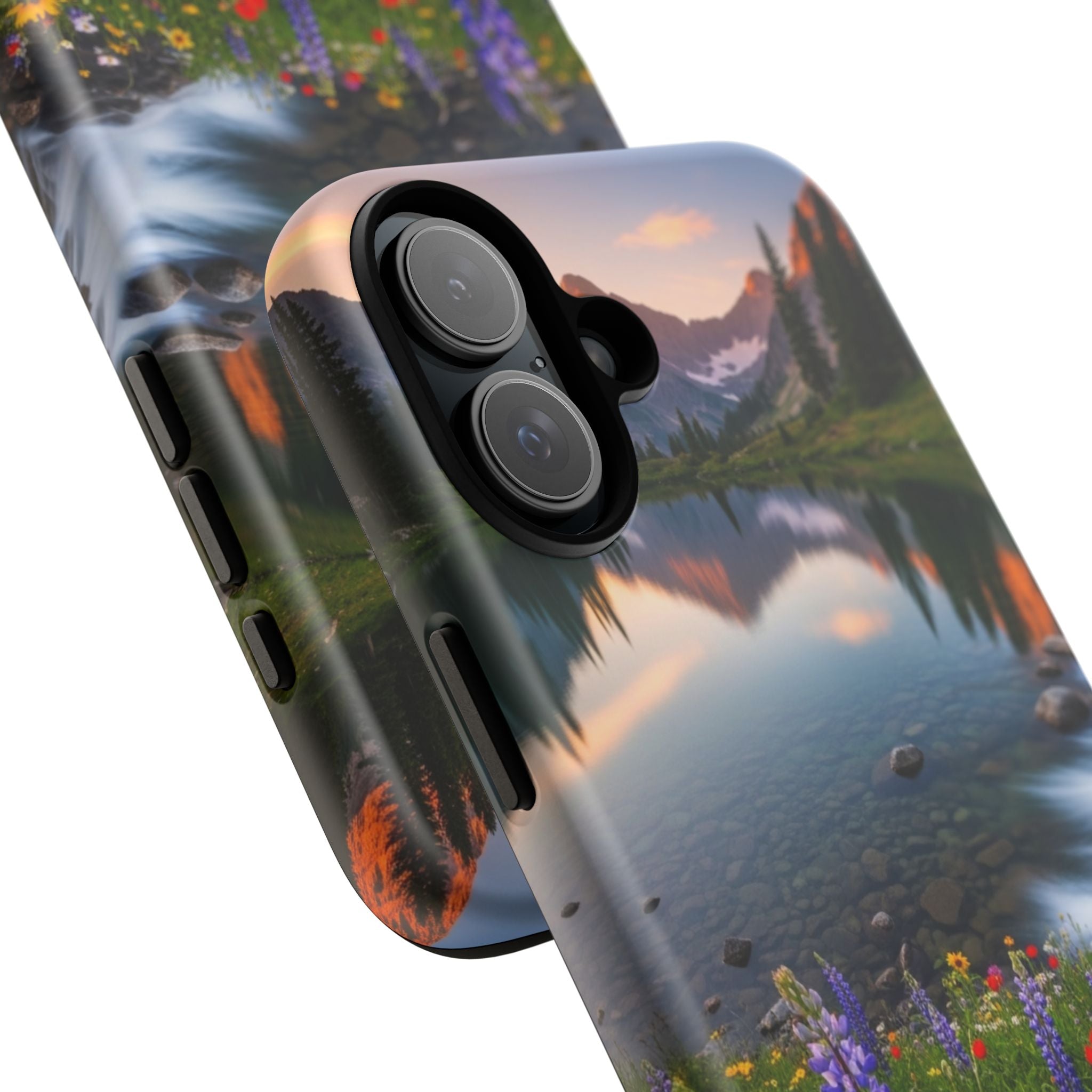 Mountain Wildflower Phone Case — Scenic Nature Tough Case