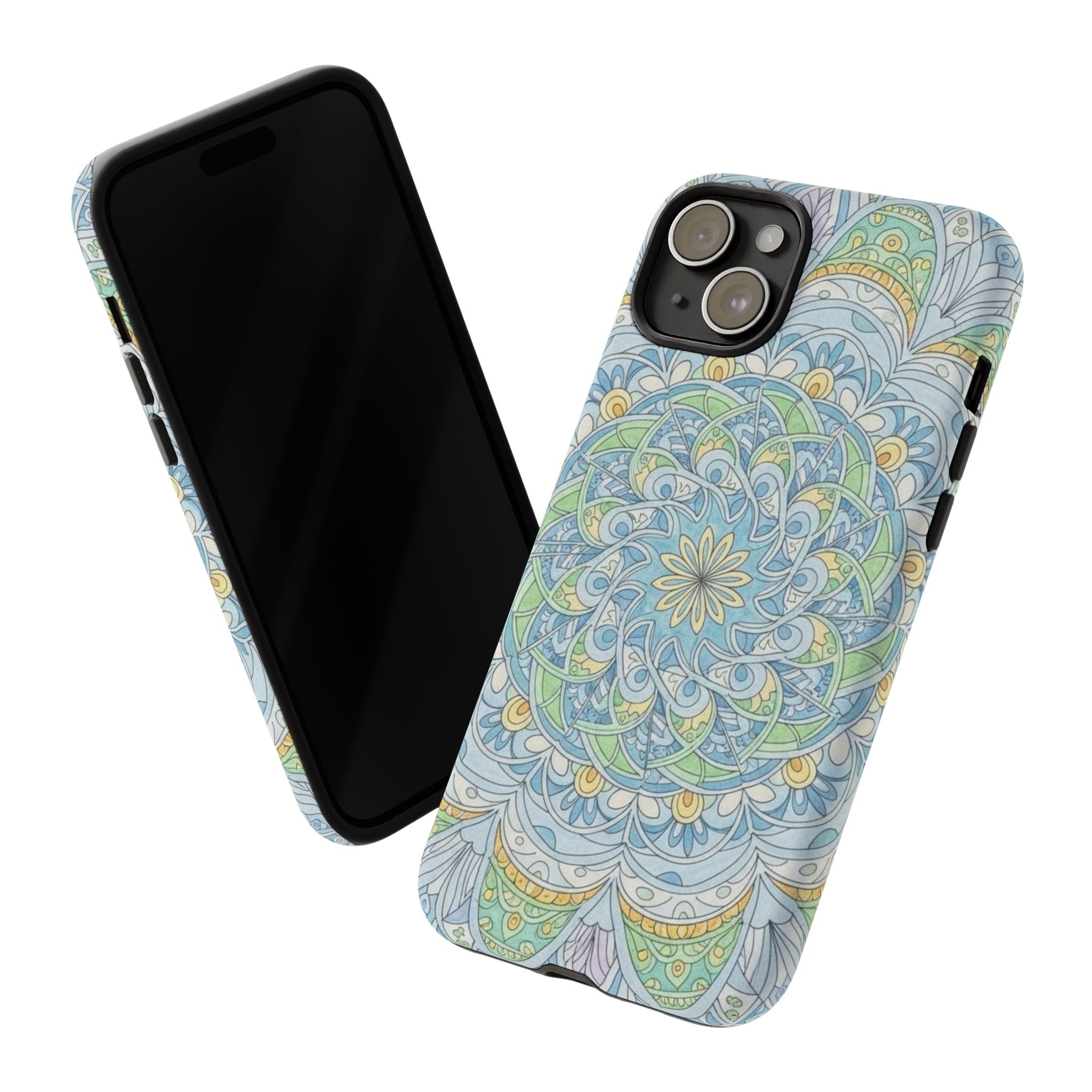 Mandala Floral Phone Case — Pastel Boho Tough Case