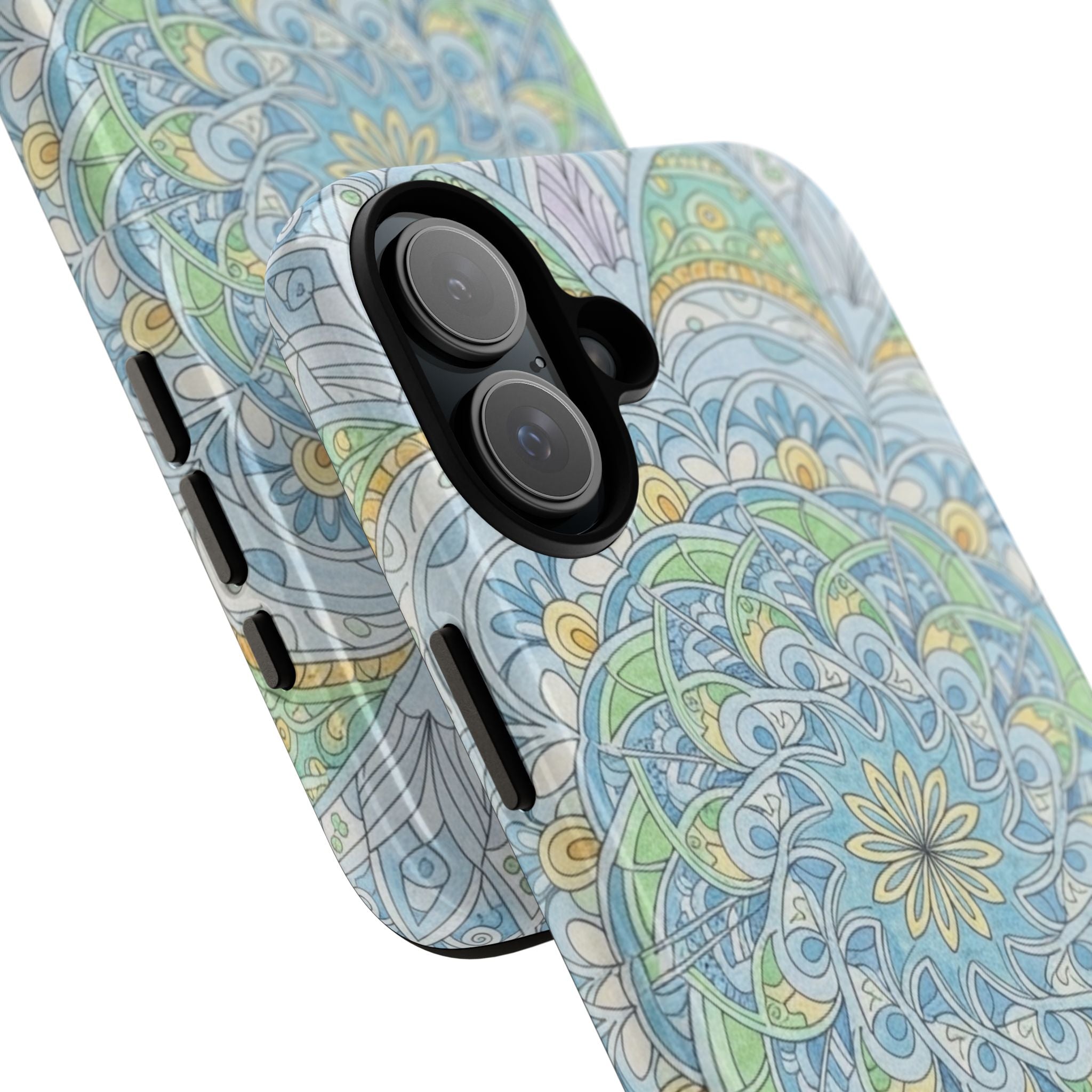 Mandala Floral Phone Case — Pastel Boho Tough Case