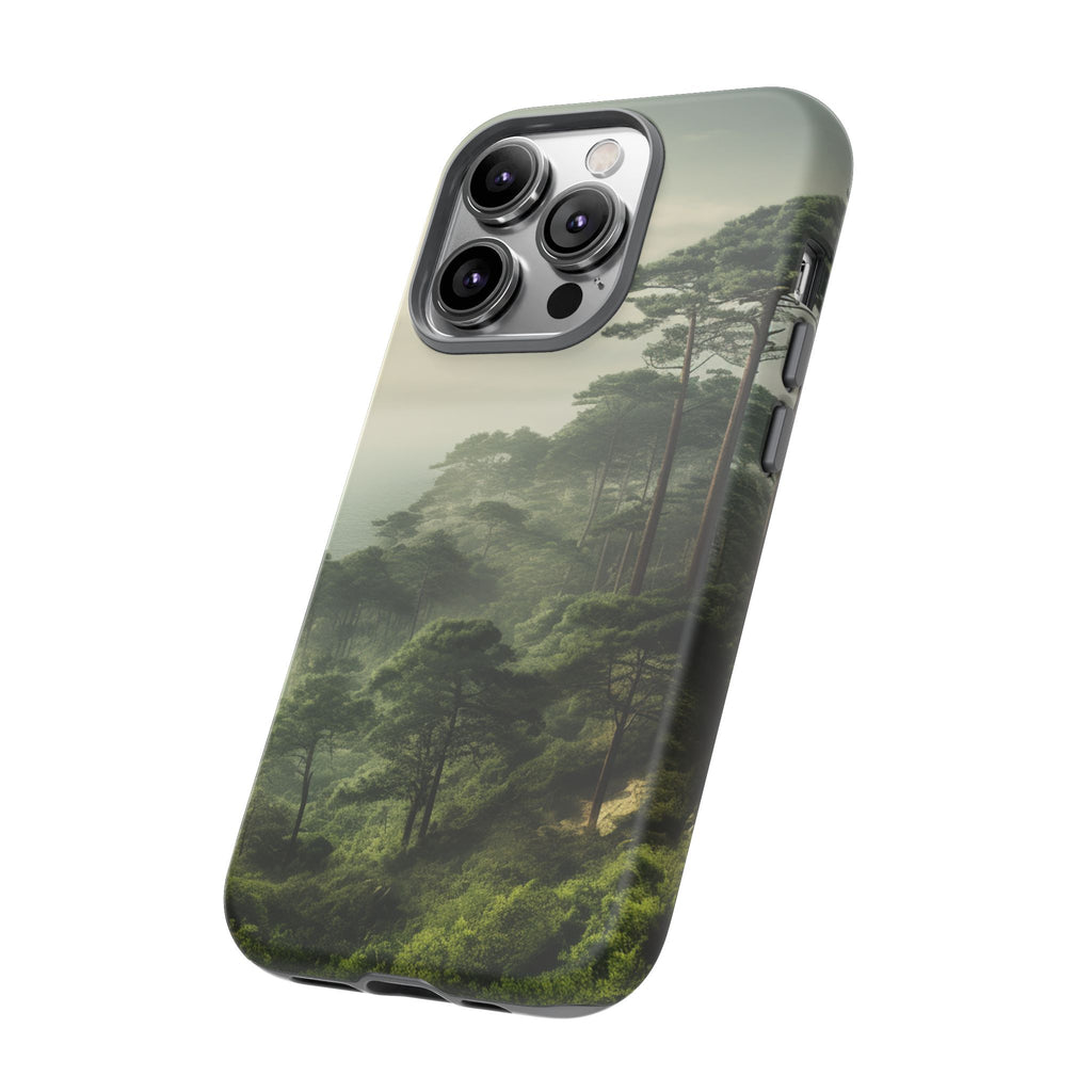 Phone Case, Tough Case for iPhone, Forest Print Phone Cover, Nature Lover Gift, Protective Phone Case, Outdoor Adventure Accessory