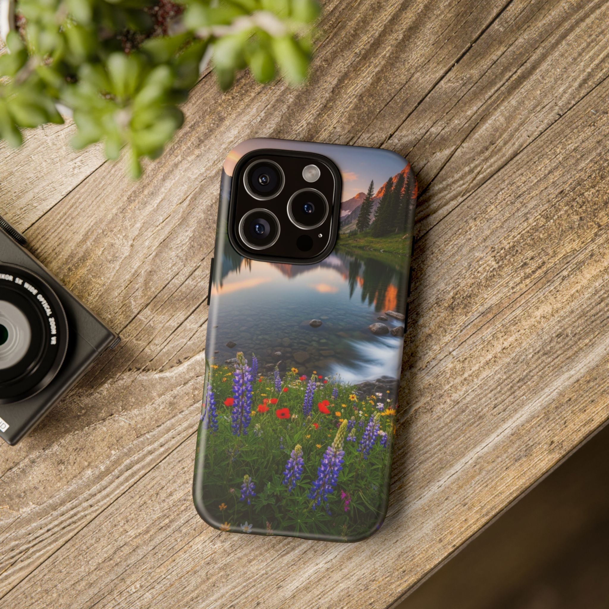 Mountain Wildflower Phone Case — Scenic Nature Tough Case