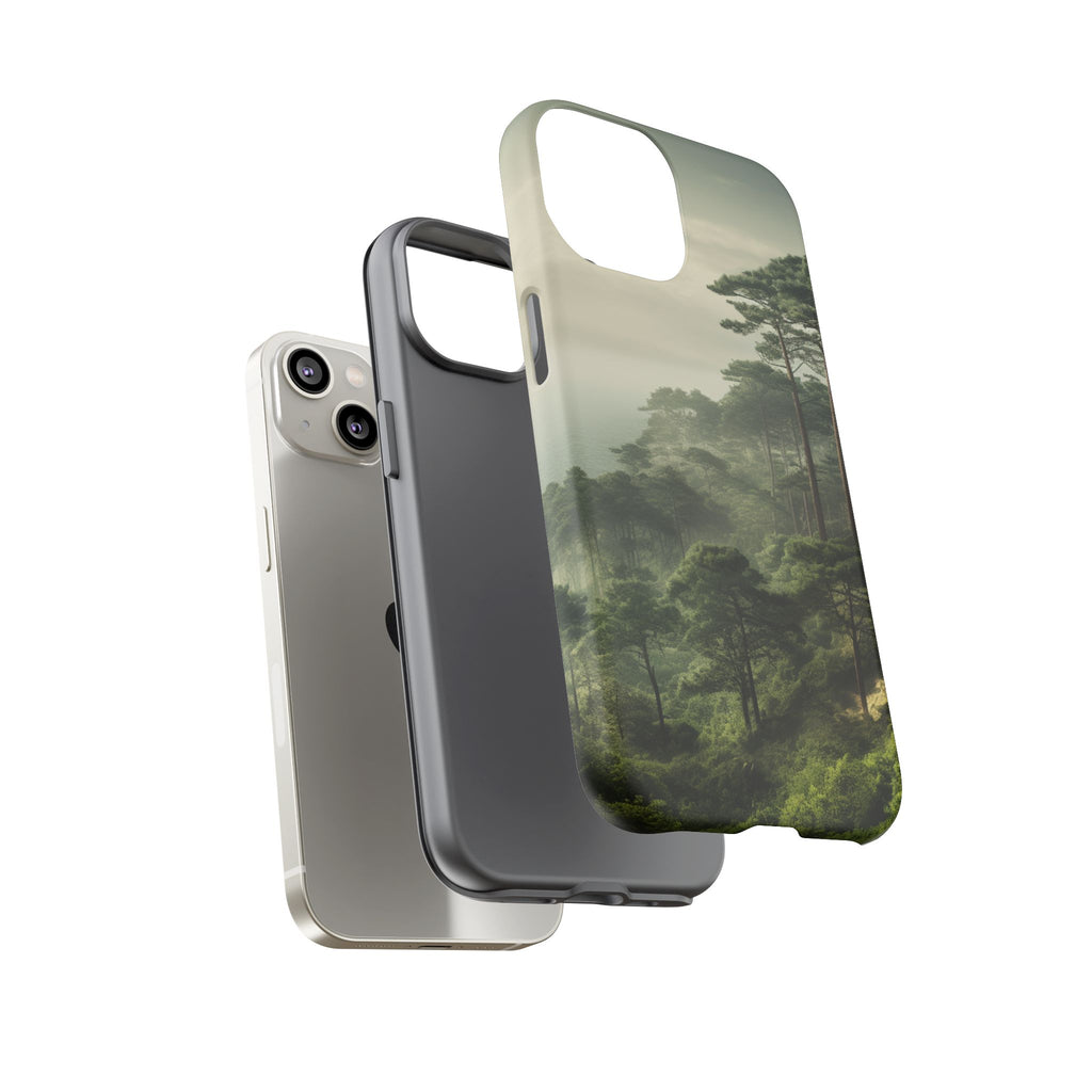 Phone Case, Tough Case for iPhone, Forest Print Phone Cover, Nature Lover Gift, Protective Phone Case, Outdoor Adventure Accessory