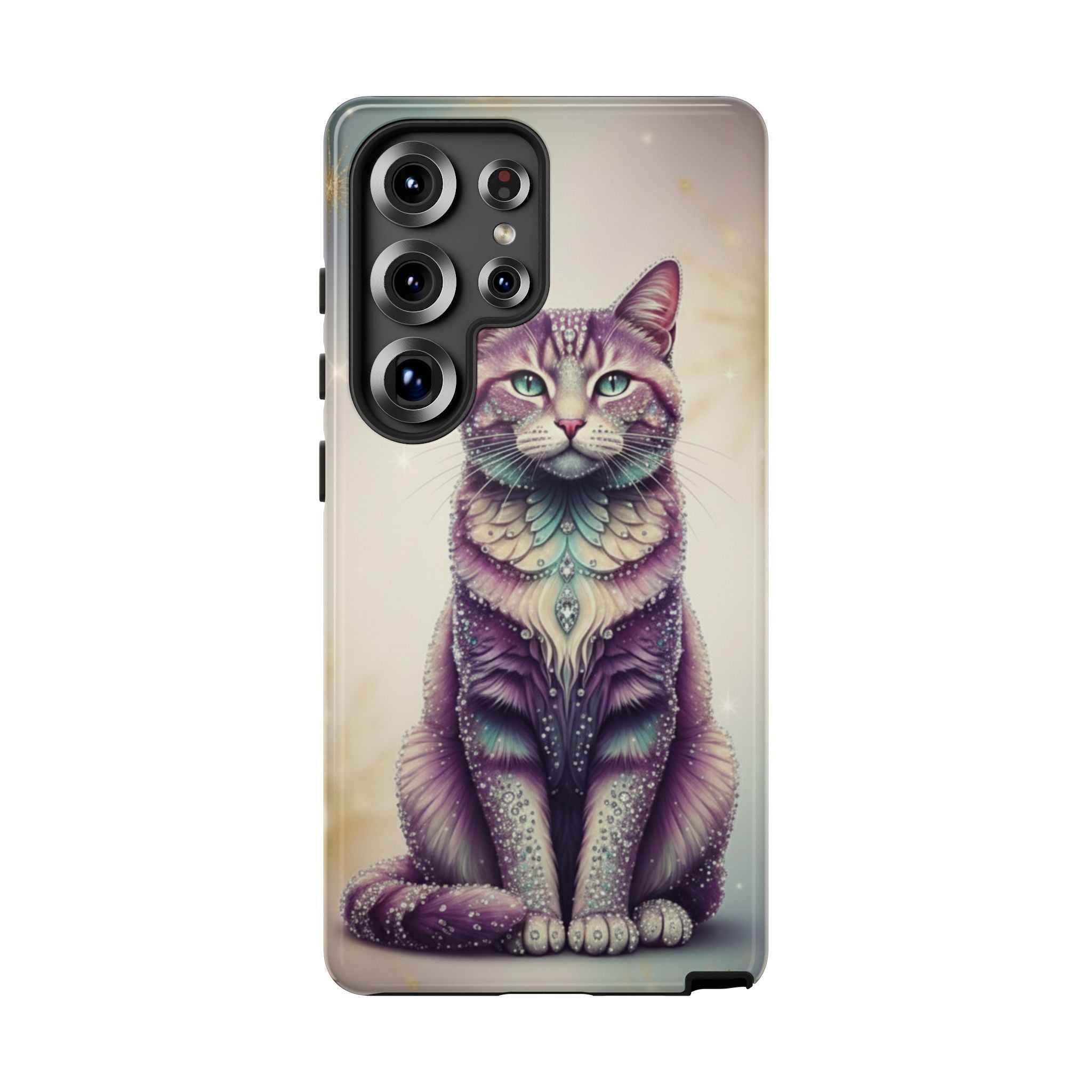 Mystic Cat Phone Case — Protective Tough Case with Enchanted Feline Design
