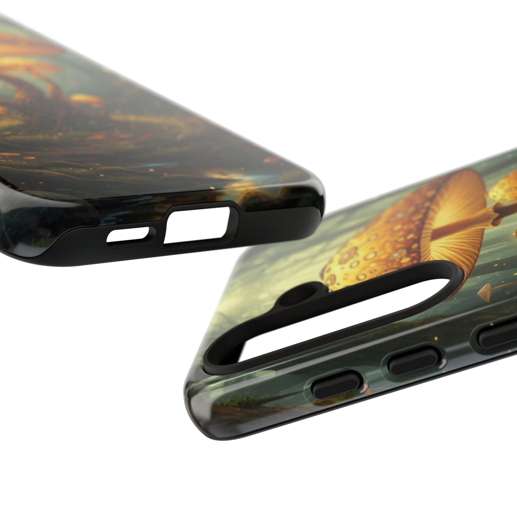 Mushroom Forest Tough Phone Case — Protective Fantasy Nature Design