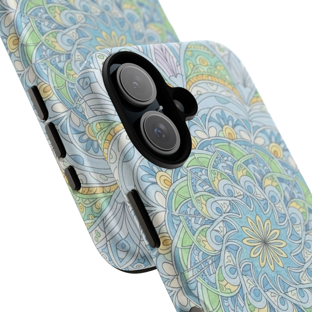 Mandala Floral Phone Case — Pastel Boho Tough Case