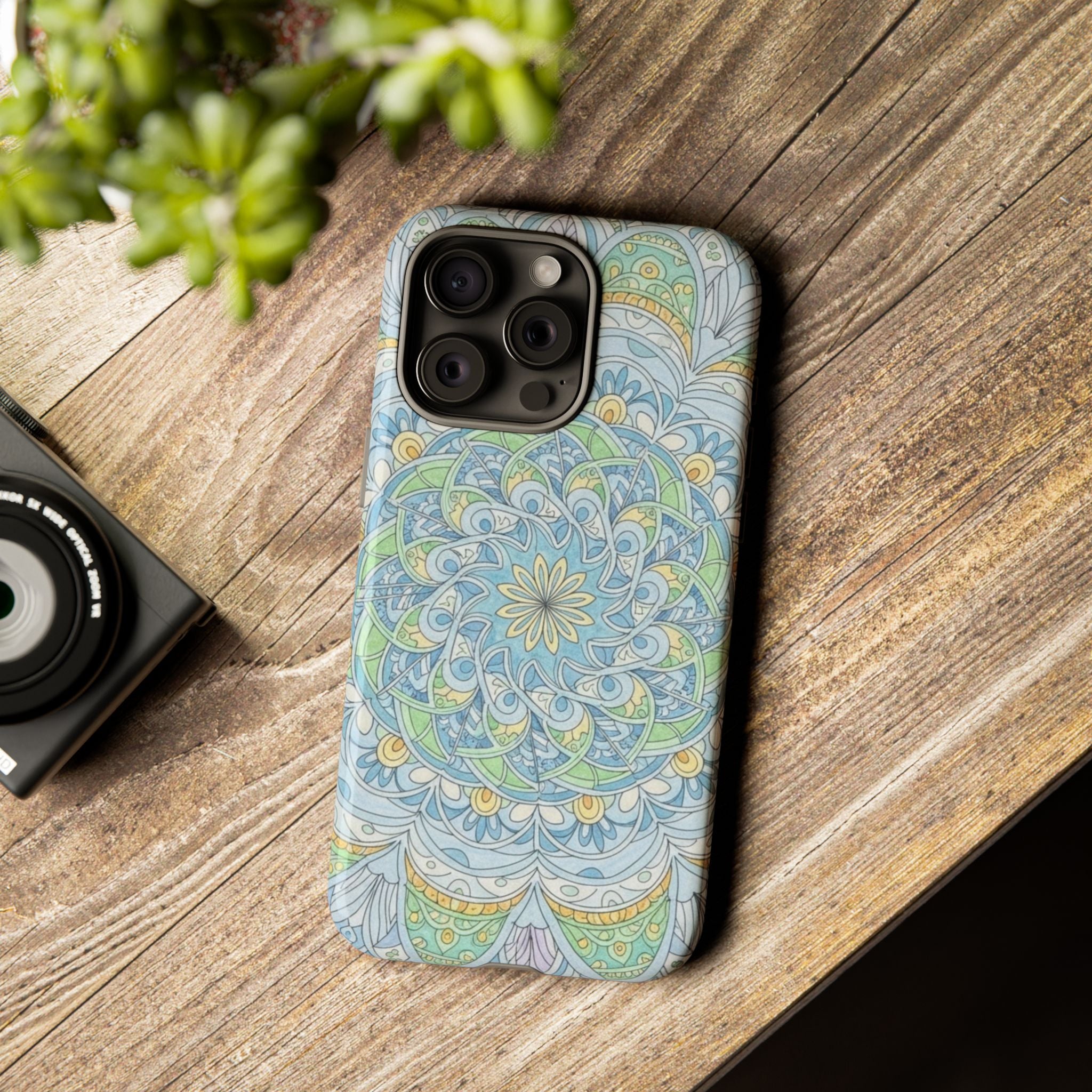 Mandala Floral Phone Case — Pastel Boho Tough Case