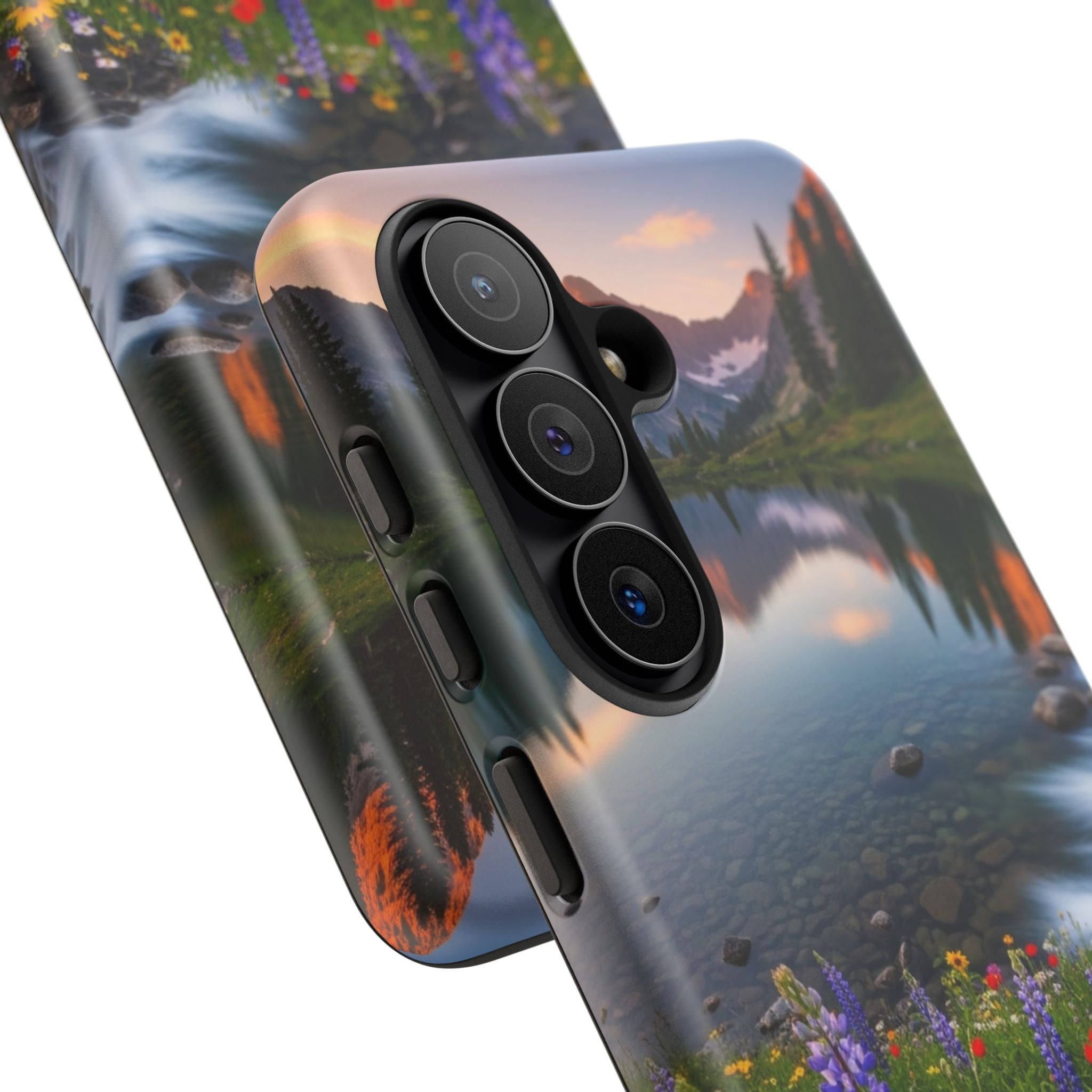 Mountain Wildflower Phone Case — Scenic Nature Tough Case