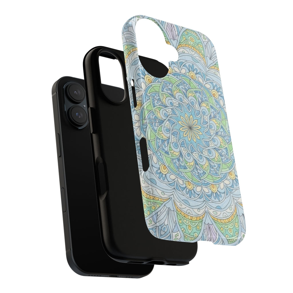 Mandala Floral Phone Case — Pastel Boho Tough Case